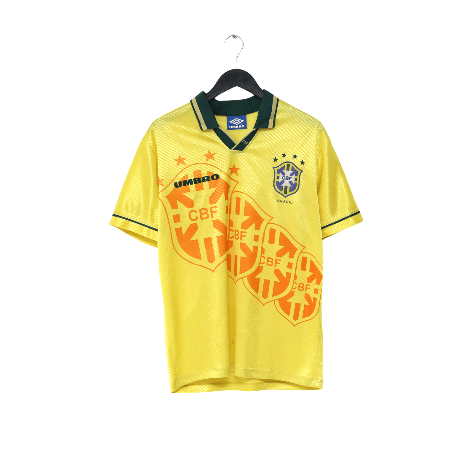 1994/97 Brazil Vintage Umbro Home Football Shirt (M) USA 94 World Cup