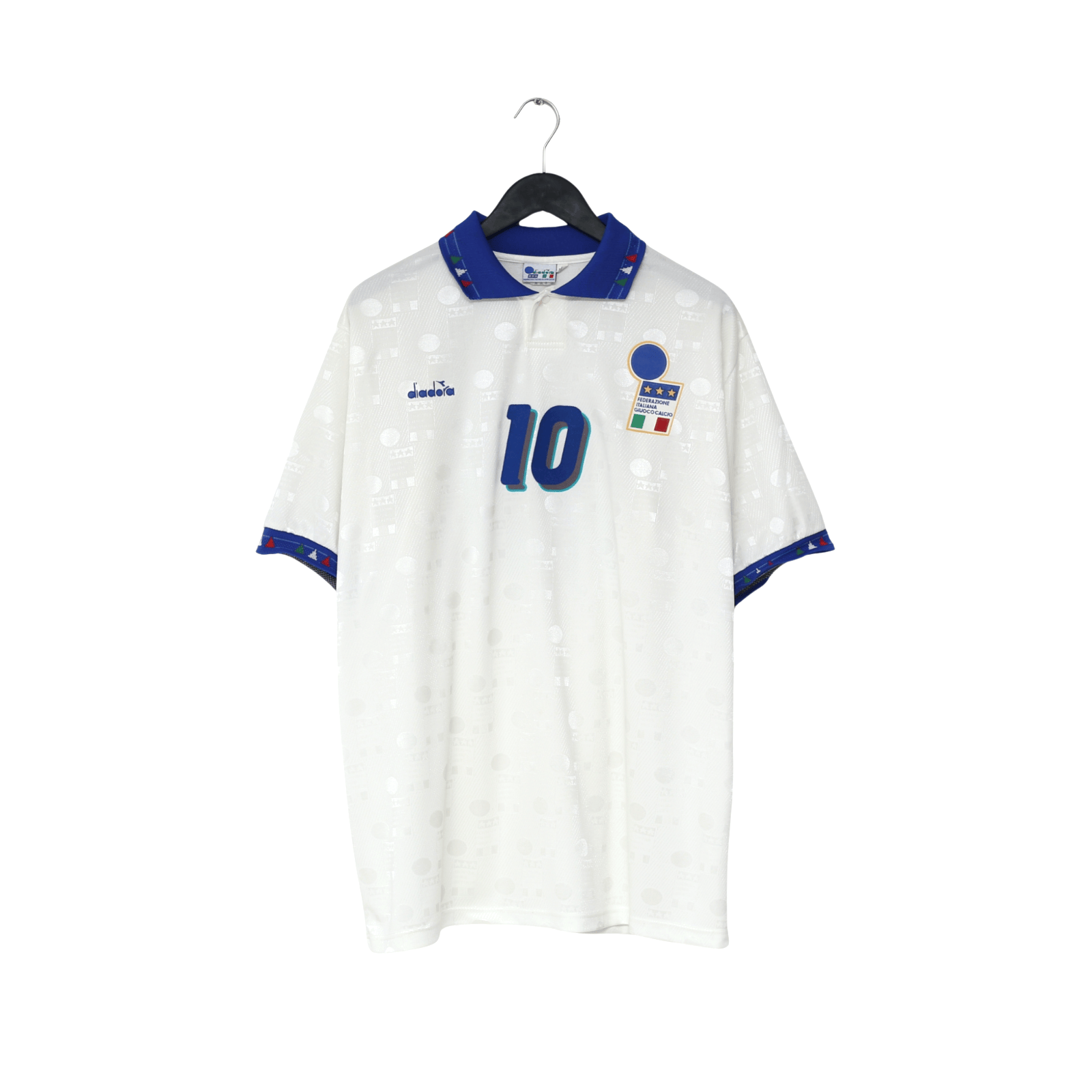 1994 Baggio #10 Italy Vintage Diadora Away Football Shirt (XXL) USA 94