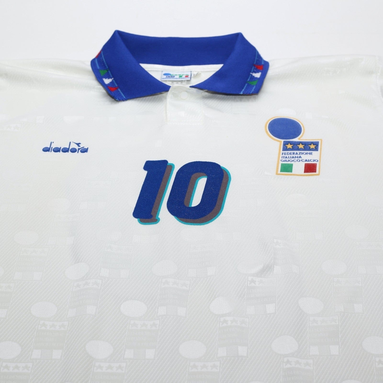 1994 Baggio #10 Italy Vintage Diadora Away Football Shirt (XXL) USA 94