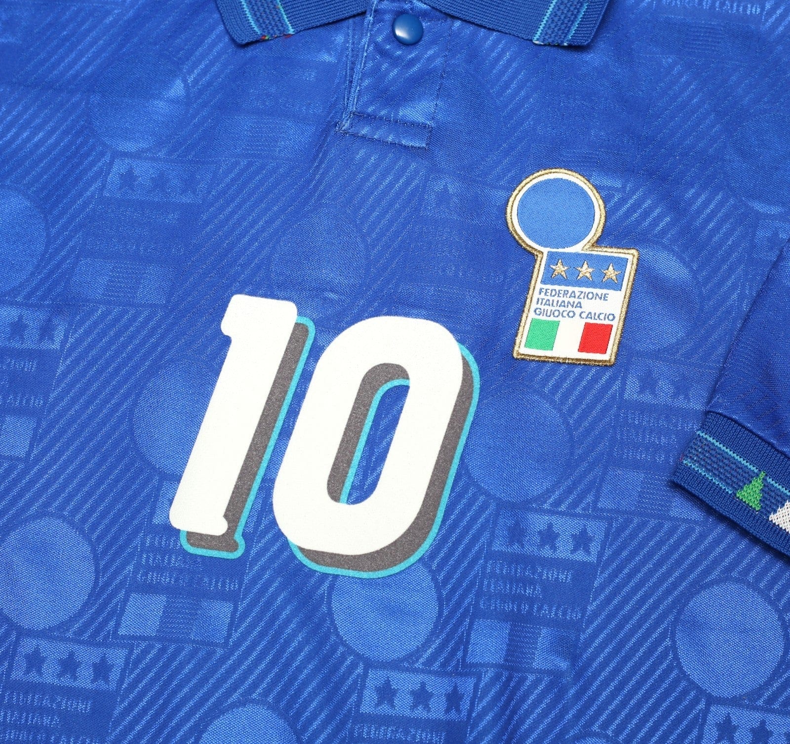 1994 BAGGIO #10 Italy Vintage Diadora Home Football Shirt (L) USA 94