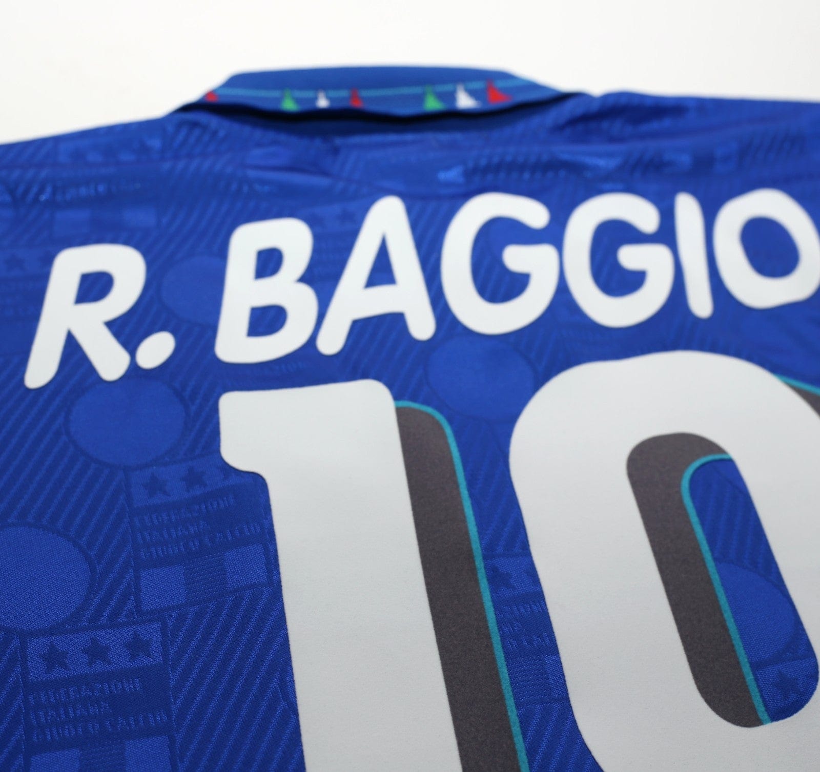 1994 BAGGIO #10 Italy Vintage Diadora Home Football Shirt (L) USA 94