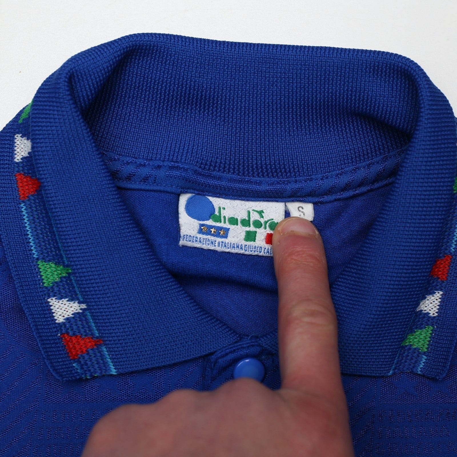 1994 Baggio #10 Italy Vintage Diadora Home Football Shirt (S) USA 94