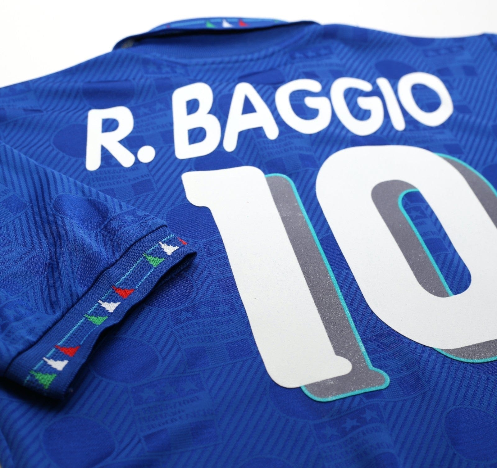 1994 BAGGIO #10 Italy Vintage Diadora Player Issue Spec Home Football Shirt L/XL