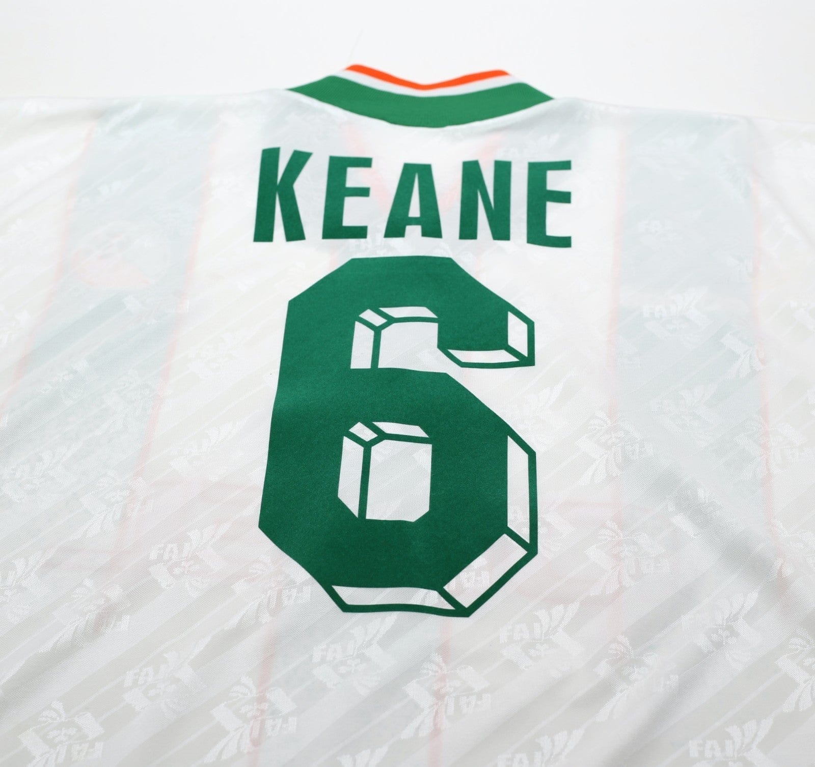 1994 KEANE #6 Ireland Vintage adidas Away Football Shirt 40/42 (L)