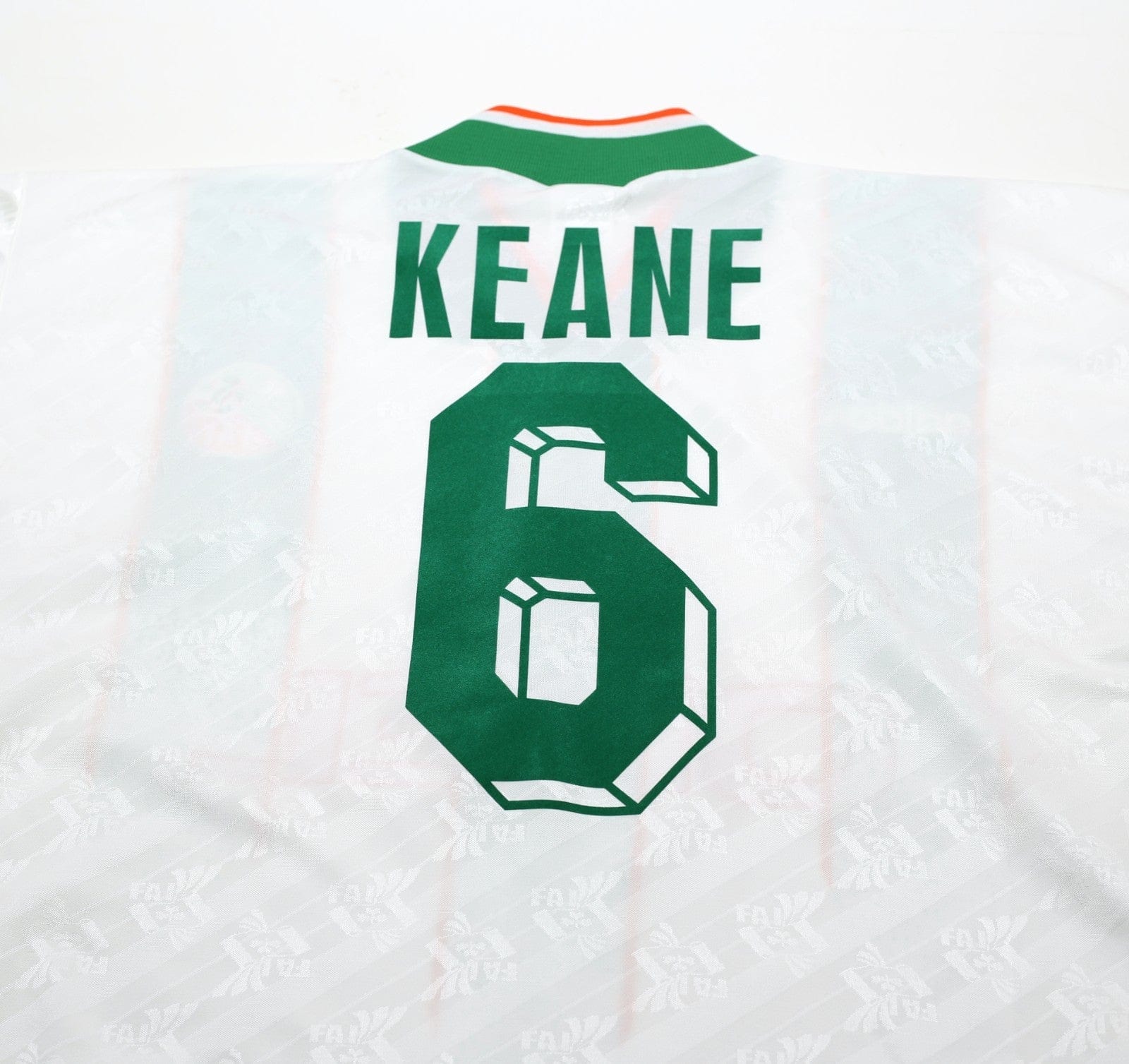 1994 KEANE #6 Ireland Vintage adidas Away Football Shirt 40/42 (L)