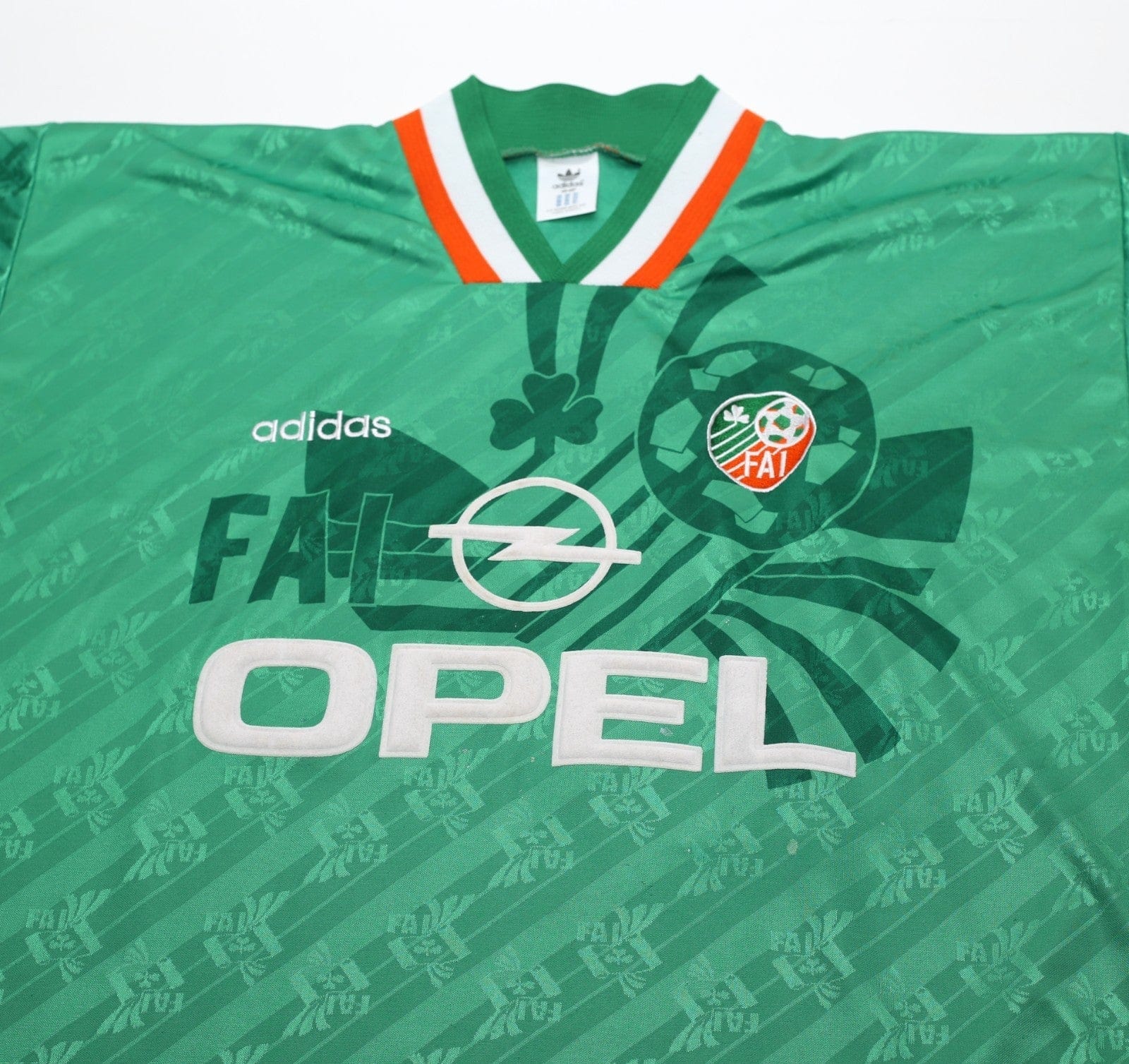 1994 KEANE #6 Ireland Vintage adidas Home Football Shirt 40/42 (L)