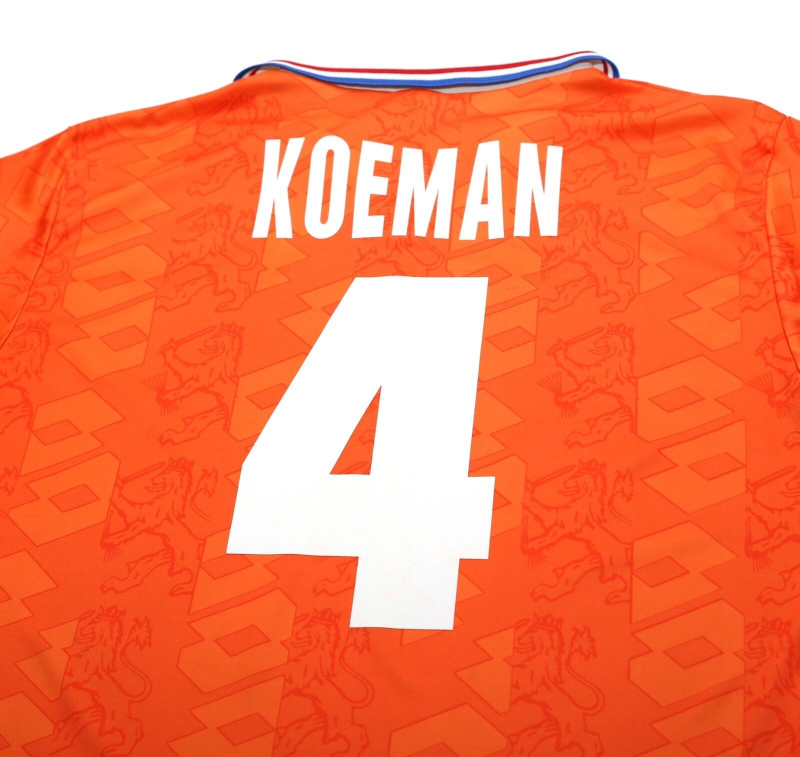 1994 KOEMAN #4 Holland Vintage Lotto Home Football Shirt (L) Barcelona