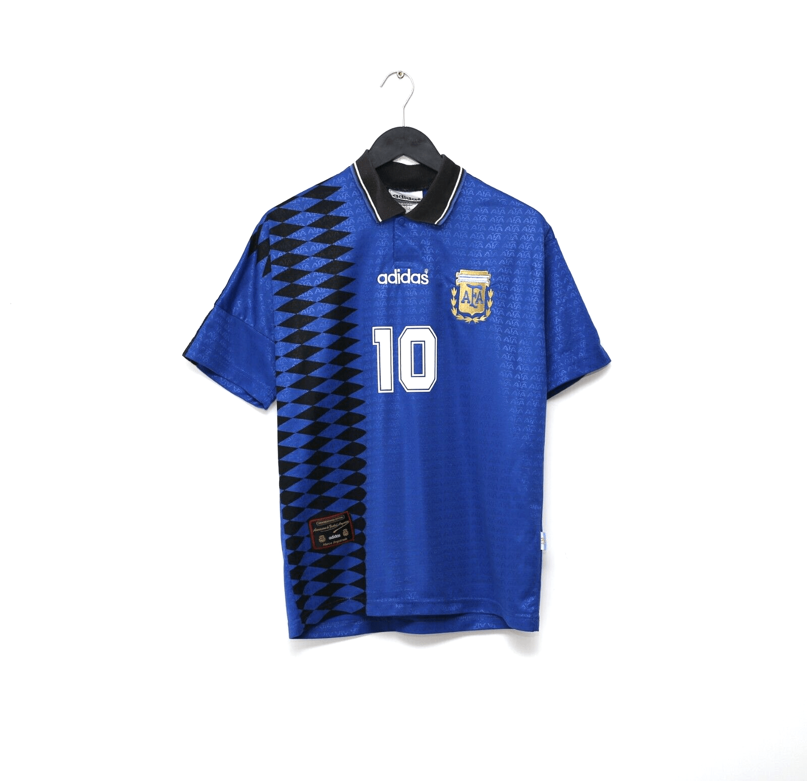 1994 MARADONA #10 Argentina Vintage adidas Away Football Shirt (M) USA 94