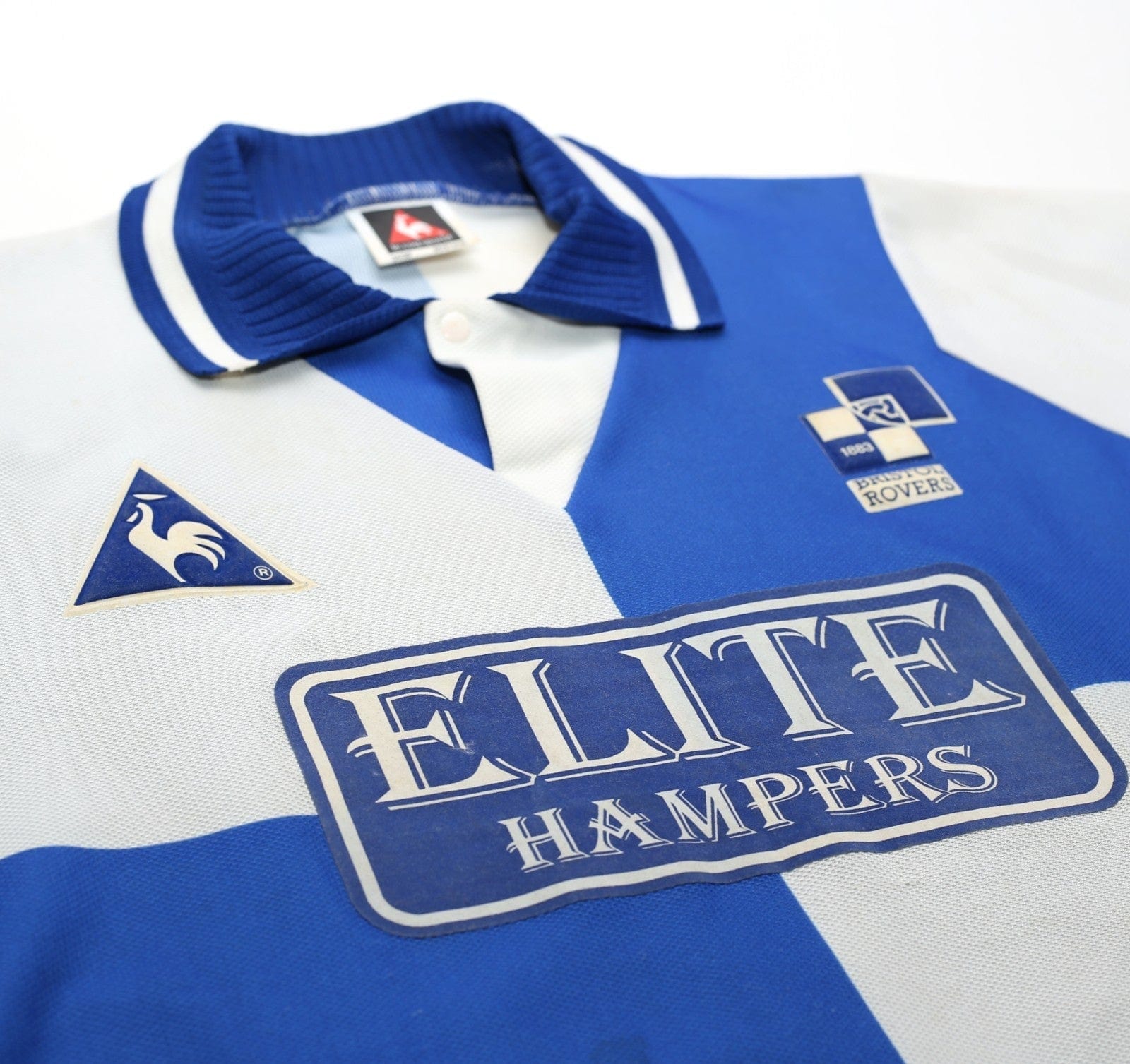 1995/96 BRISTOL ROVERS Vintage le coq sportif Home Football Shirt (S)