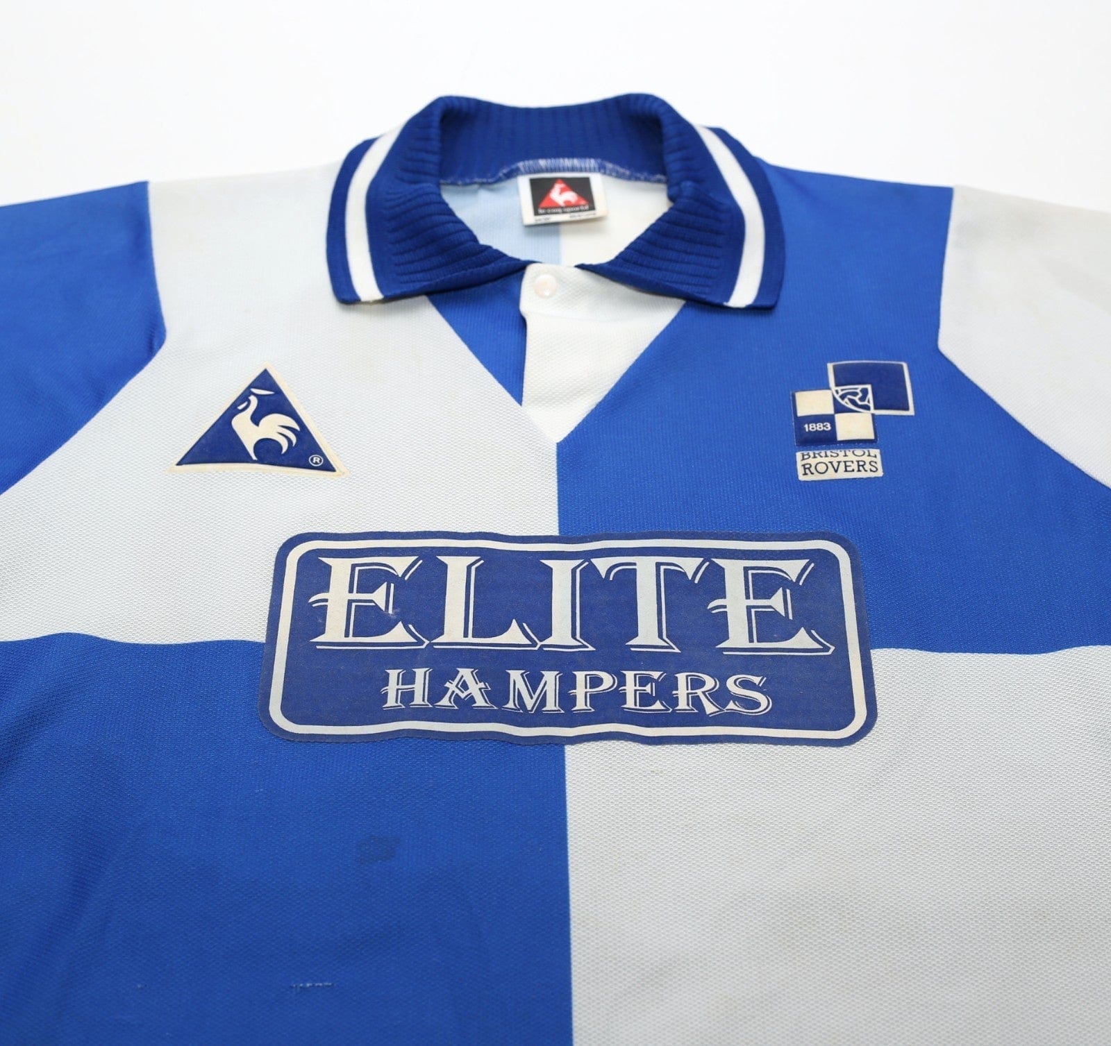 1995/96 BRISTOL ROVERS Vintage le coq sportif Home Football Shirt (S)