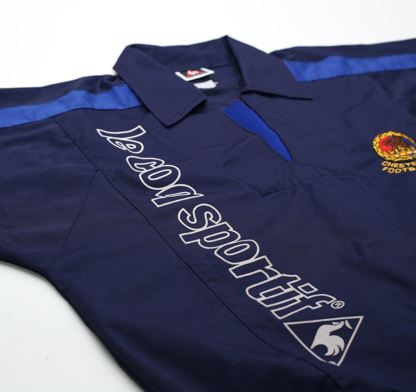 1995/96 CHESTER CITY Vintage le coq sportif Football Training Drill Top (S/M)