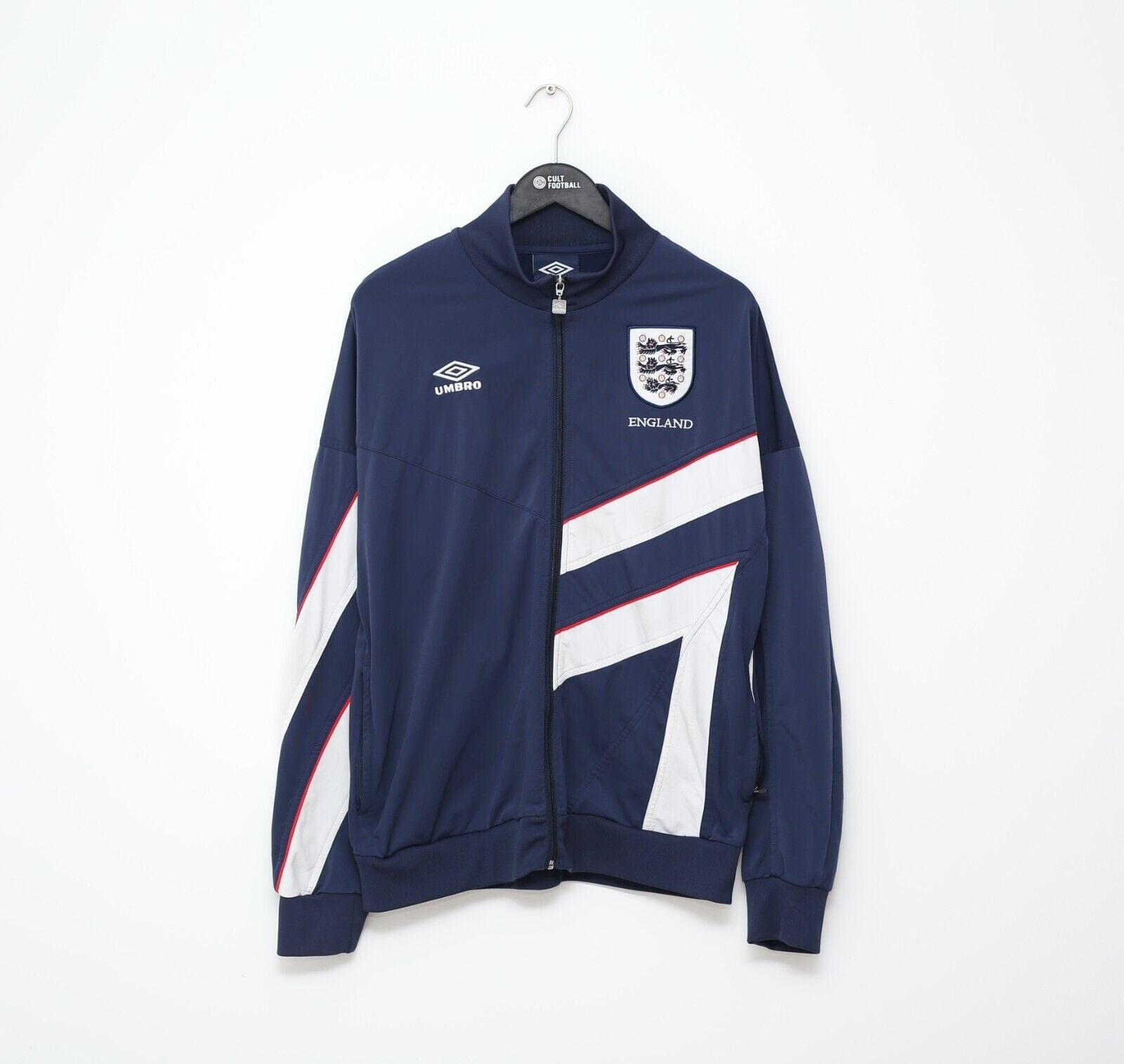 1995/96 ENGLAND Retro Umbro Football Track Top Jacket (L/XL) Euro 96