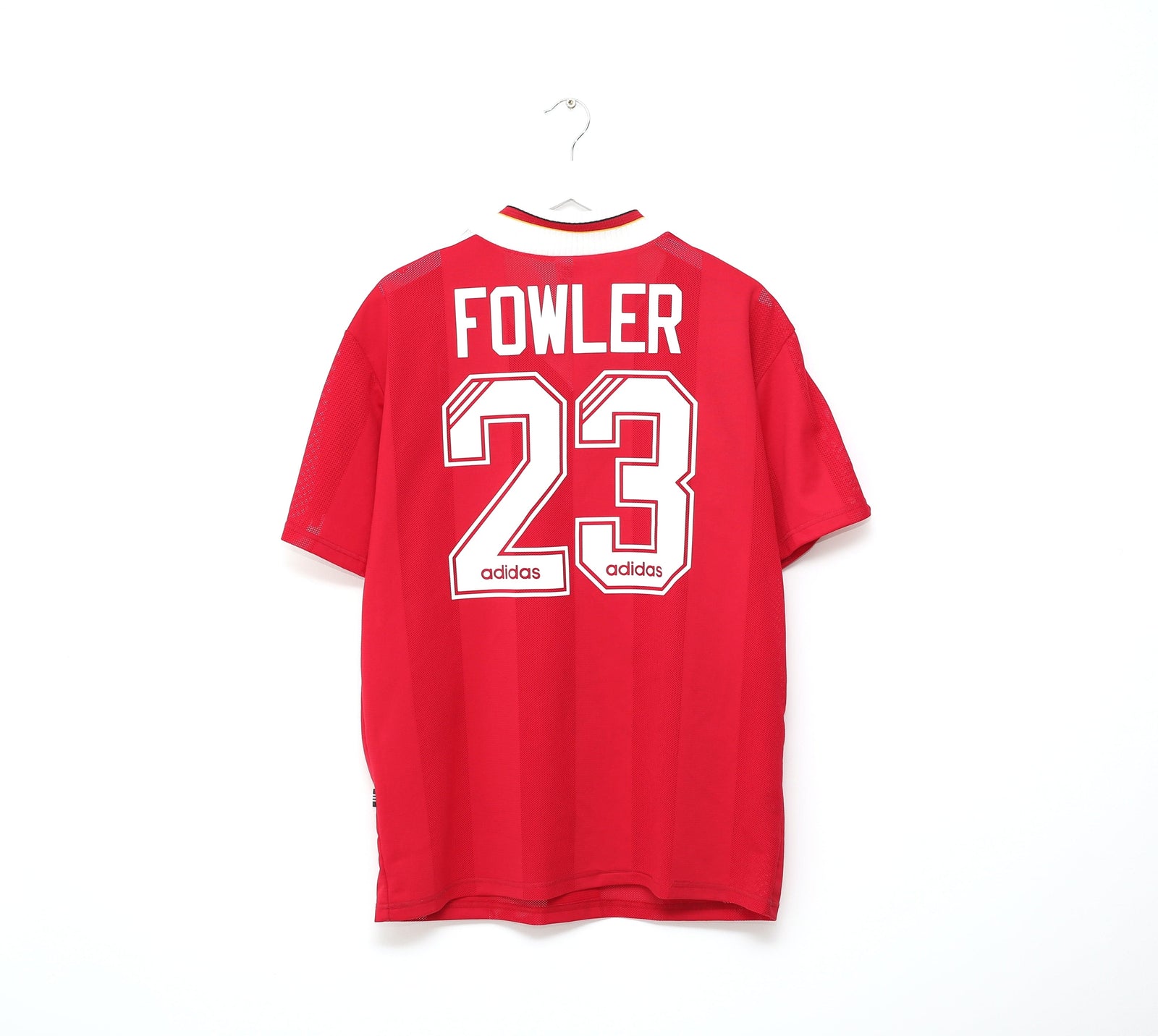 1995/96 FOWLER #23 Liverpool Vintage adidas Home Football Shirt Jersey (L/XL)