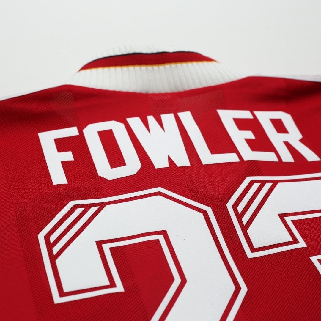 1995/96 Fowler #23 Liverpool Vintage adidas Home Football Shirt (XL)
