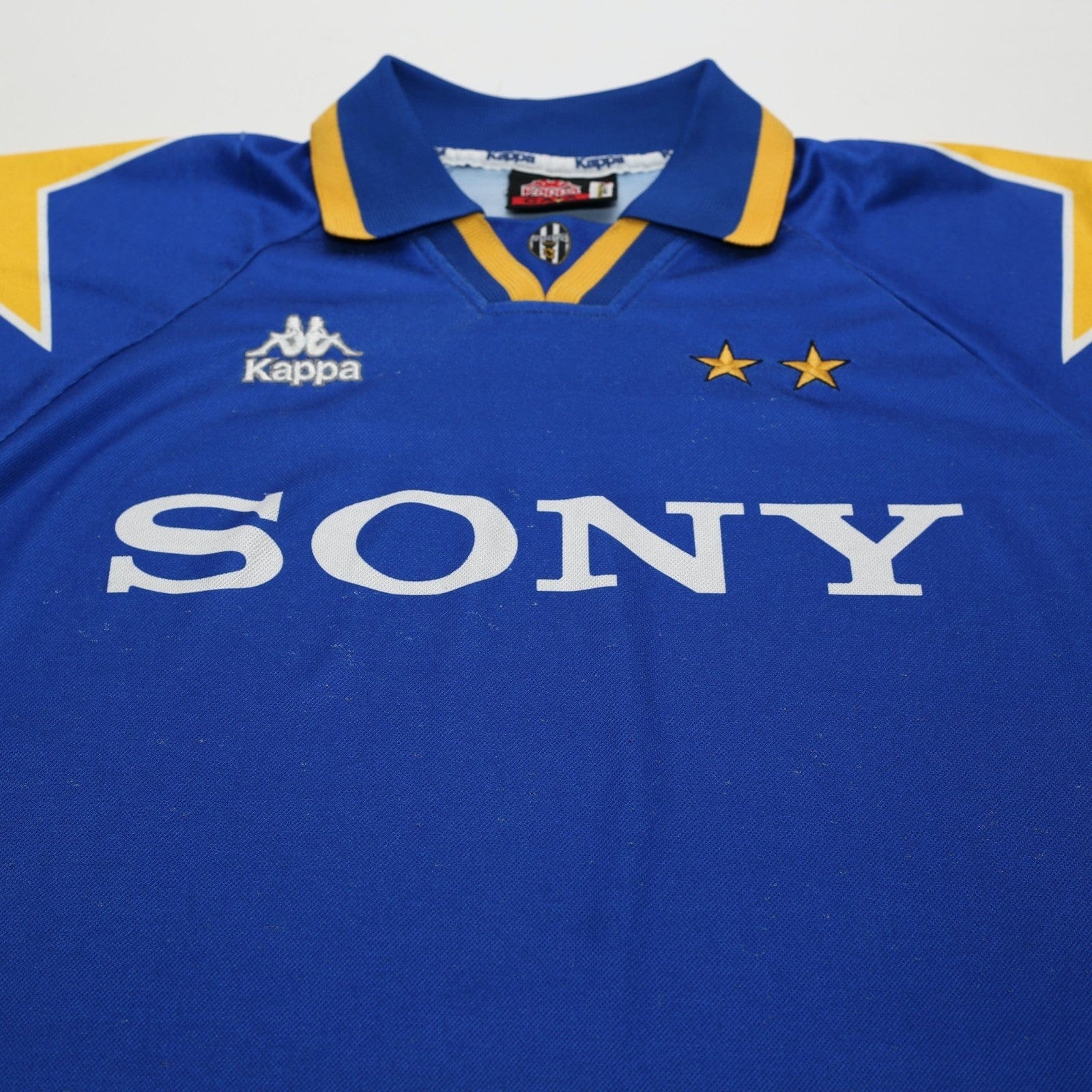 1995/96 Juventus Vintage Kappa Long Sleeve Away Football Shirt (L)