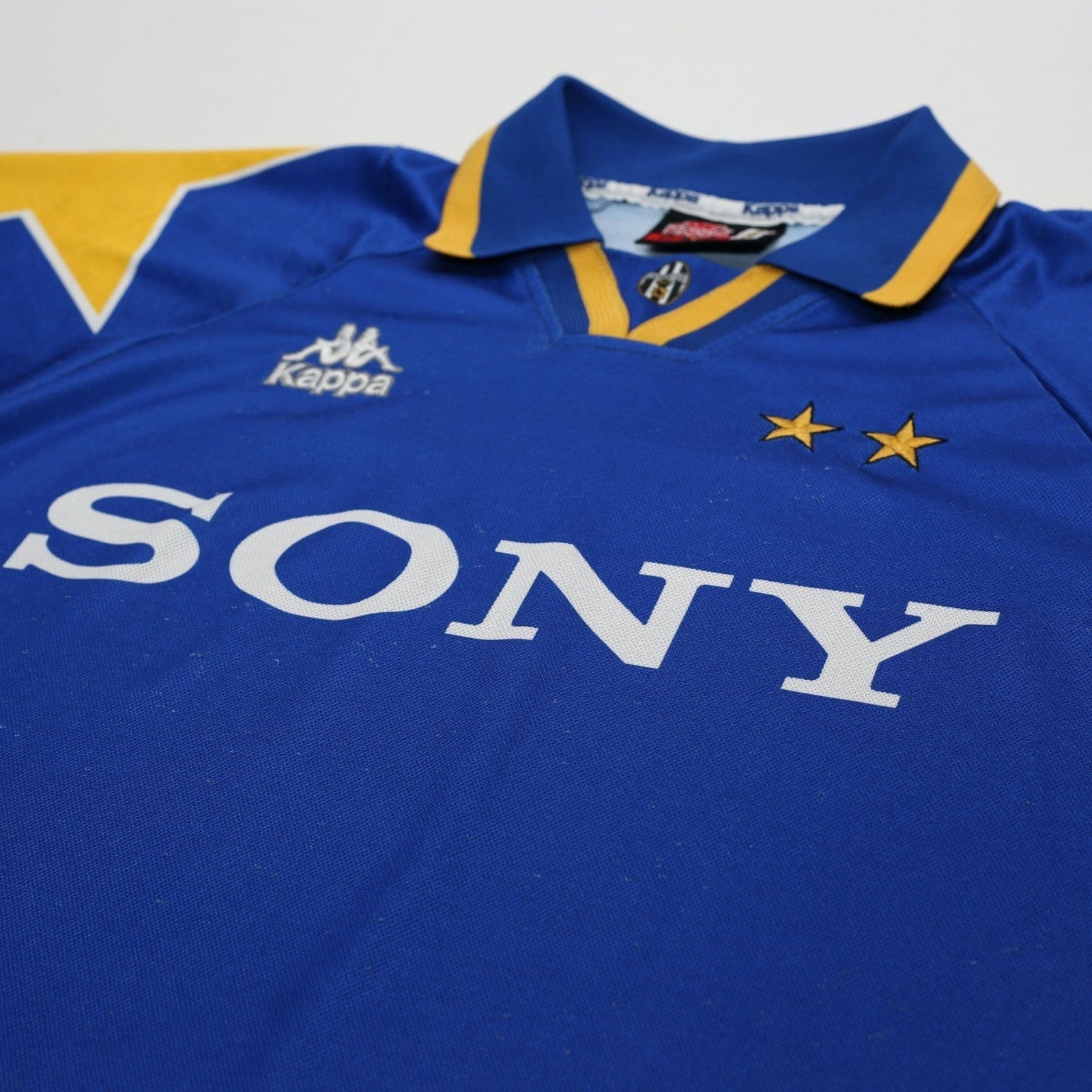 1995/96 Juventus Vintage Kappa Long Sleeve Away Football Shirt (L)