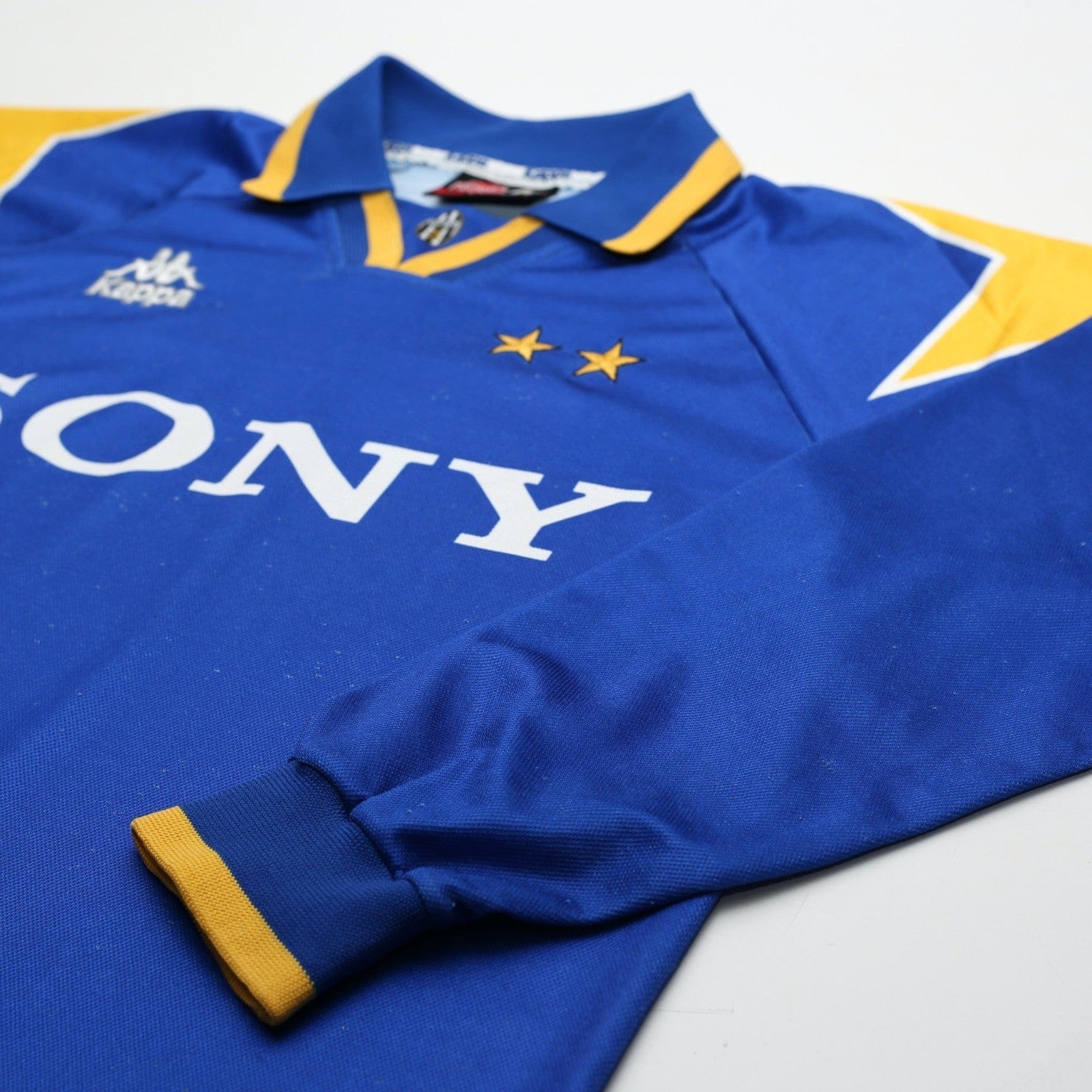 1995/96 Juventus Vintage Kappa Long Sleeve Away Football Shirt (L)