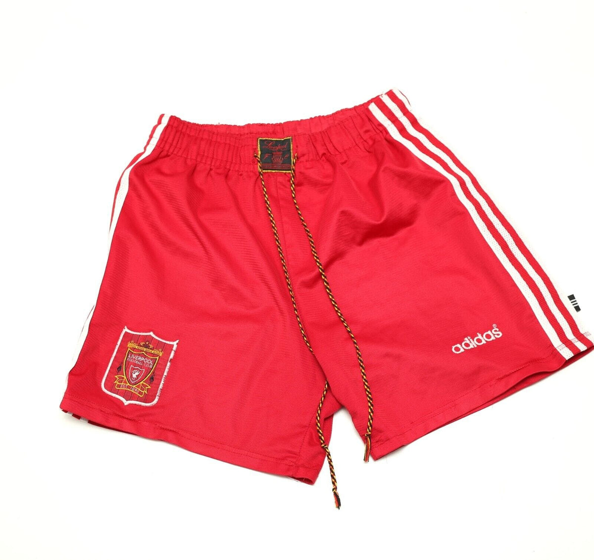 1995/96 LIVERPOOL Vintage adidas Home Football Shorts (M) (32&quot; Waist)
