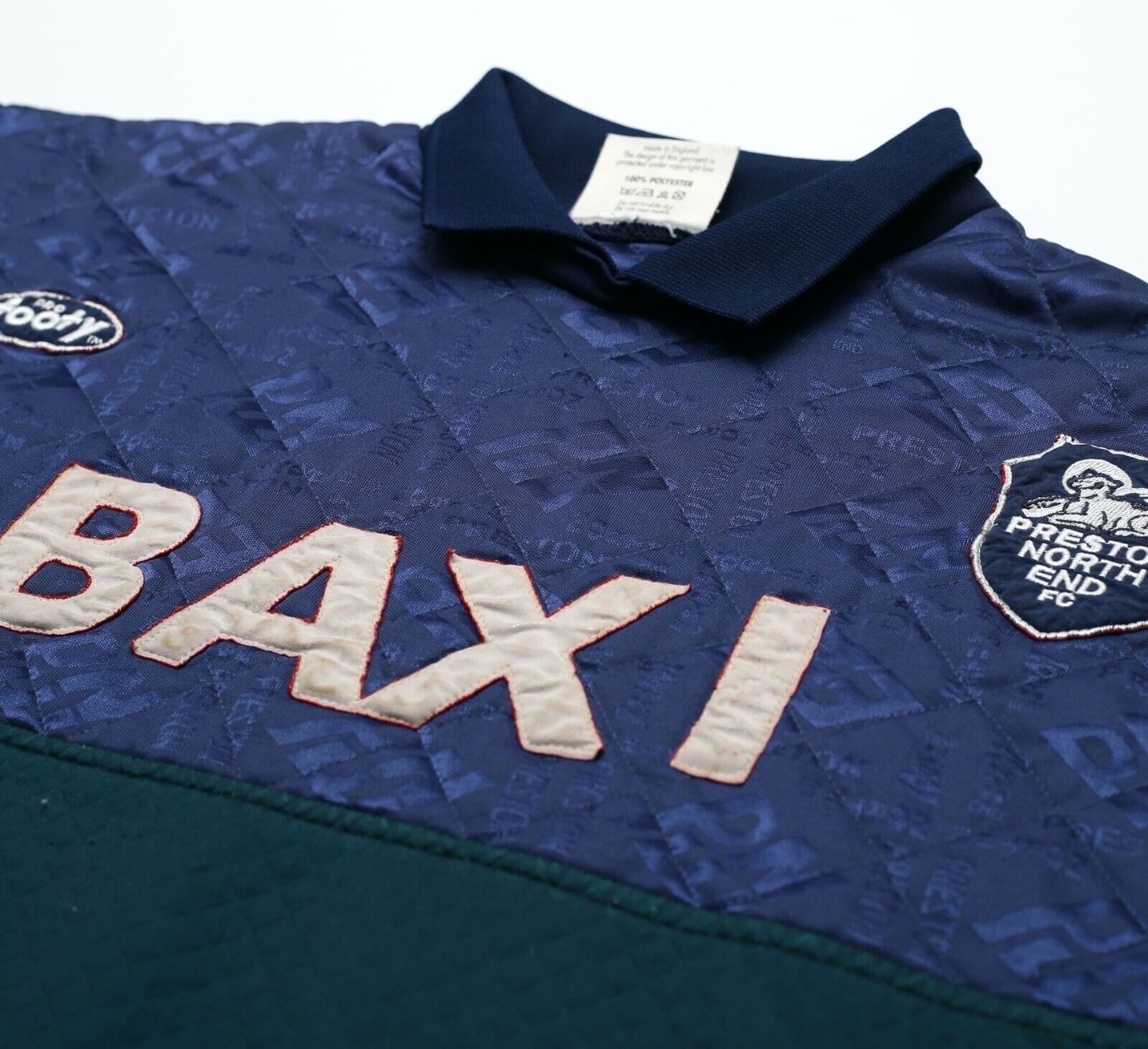 1995/96 LUCAS/VAUGHN #1 Preston North End MATCH WORN GK Football Shirt (XL)