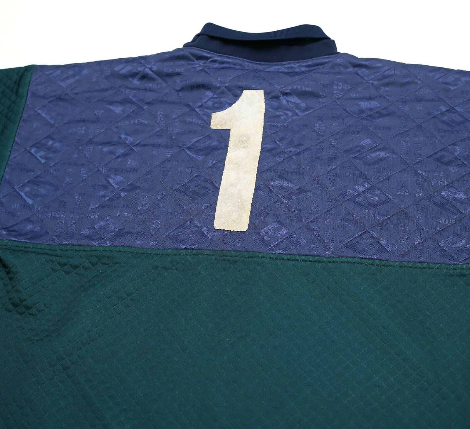 1995/96 LUCAS/VAUGHN #1 Preston North End MATCH WORN GK Football Shirt (XL)