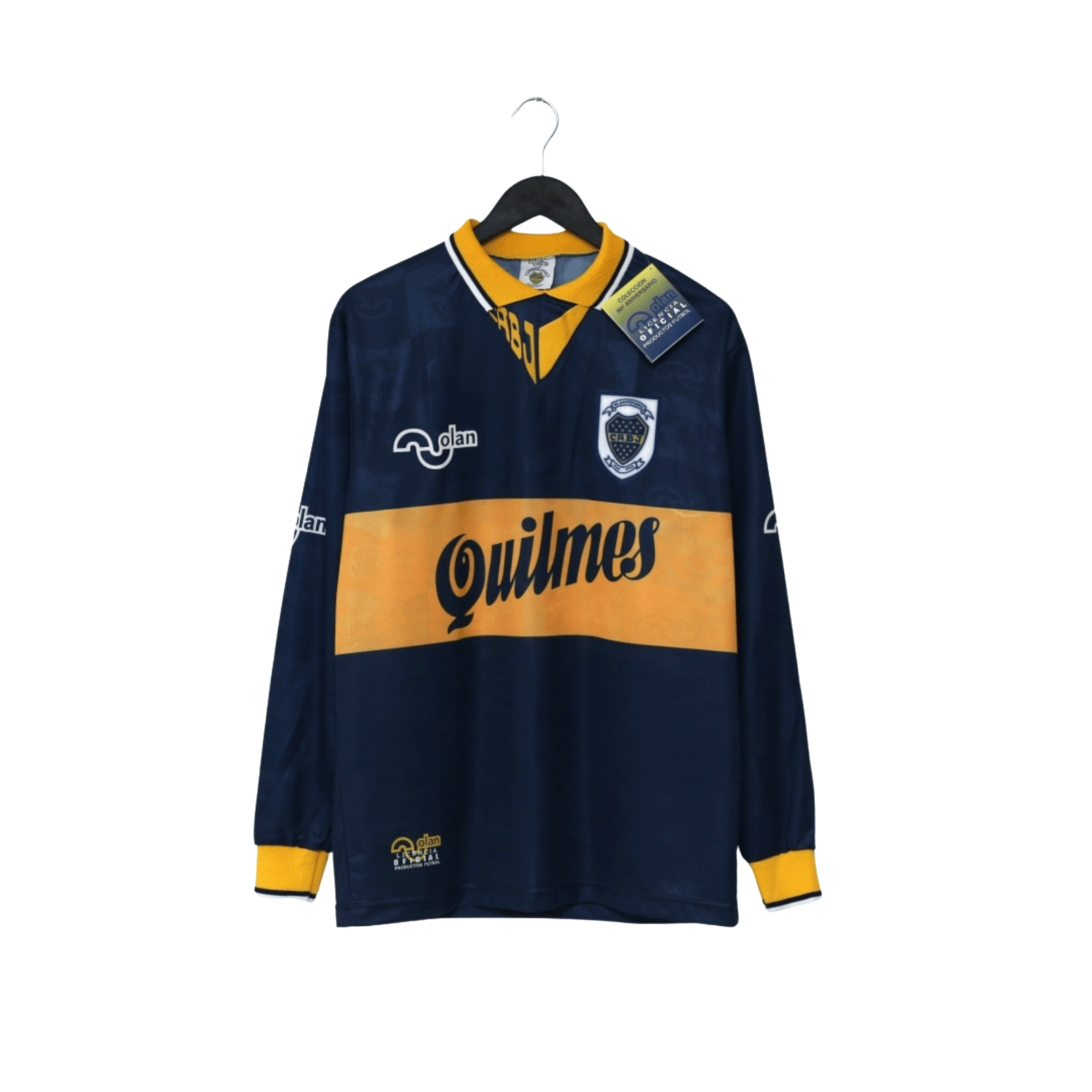 1995/96 Maradona #10 Boca Juniors Olan Reissue Quilmes LS Shirt 40 42 44 BNWT