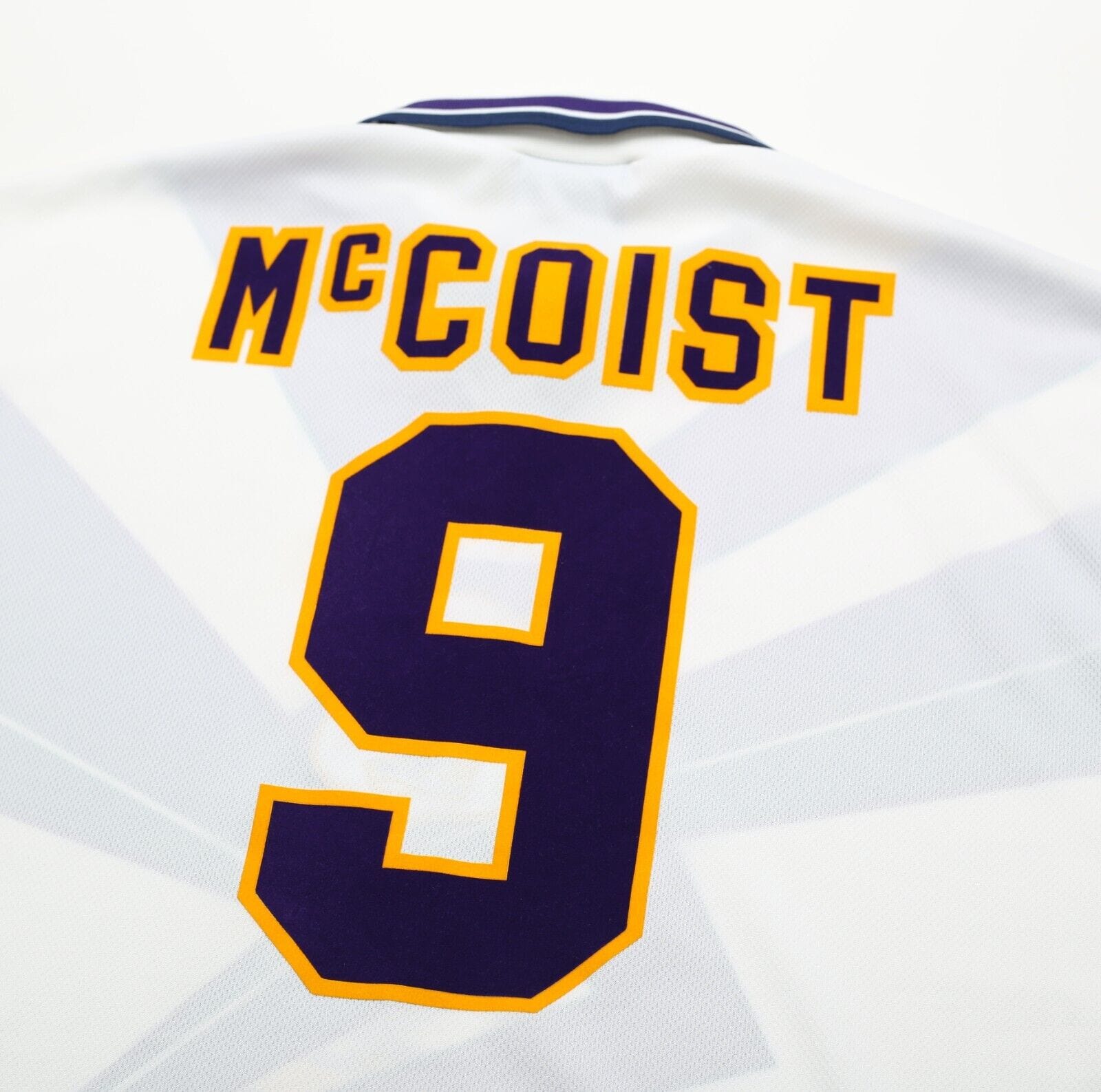 1995/96 McCOIST #9 Scotland Euro 96 Player Issue Umbro Away Football Shirt XL
