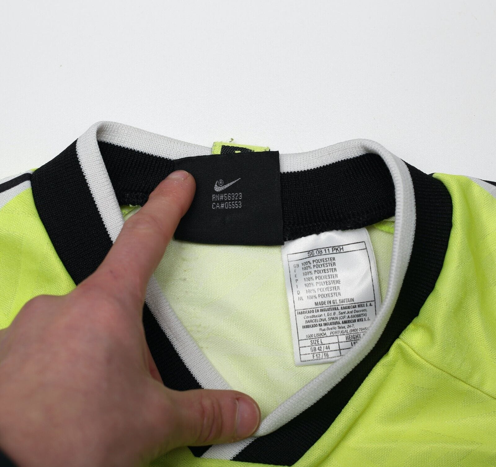 1995/96 SAMMER #6 Borussia Dortmund Vintage Nike Home Football Shirt (L)