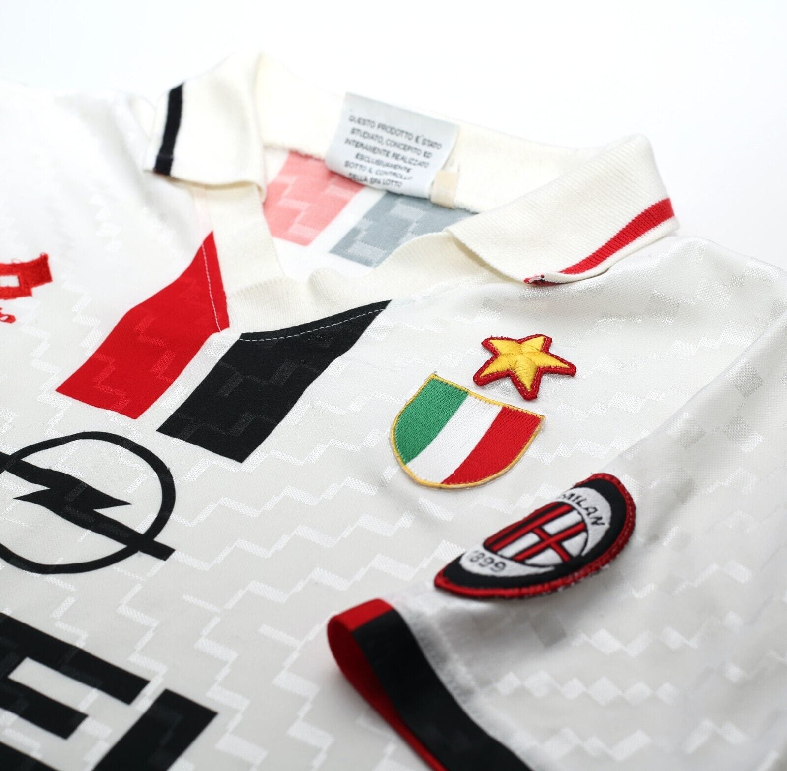 1995/97 AC MILAN Vintage Lotto Away Football Shirt Jersey (M)