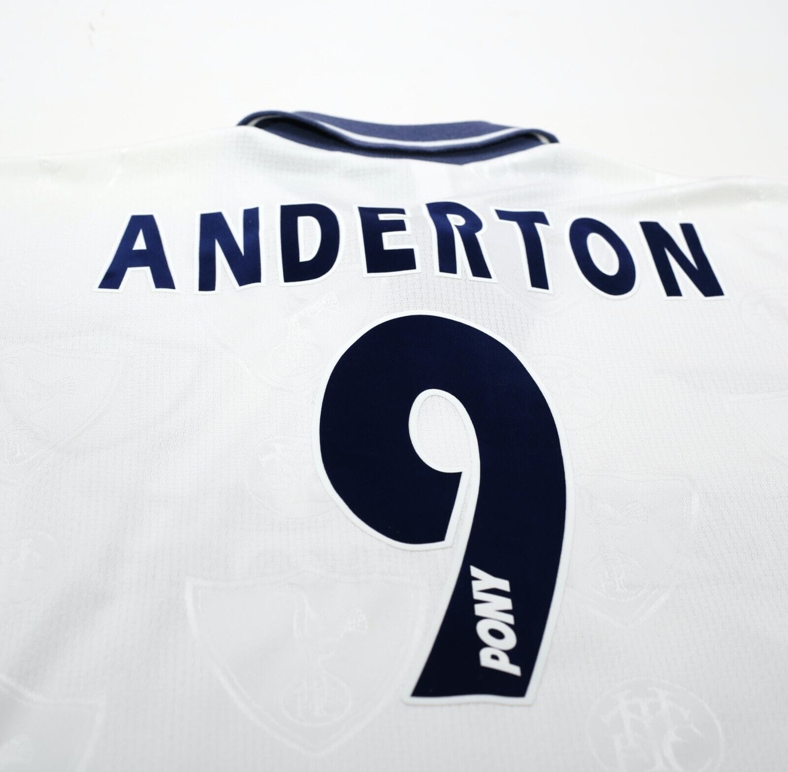 1995/97 ANDERTON #9 Tottenham Hotspur Vintage PONY Home Football Shirt (XL)