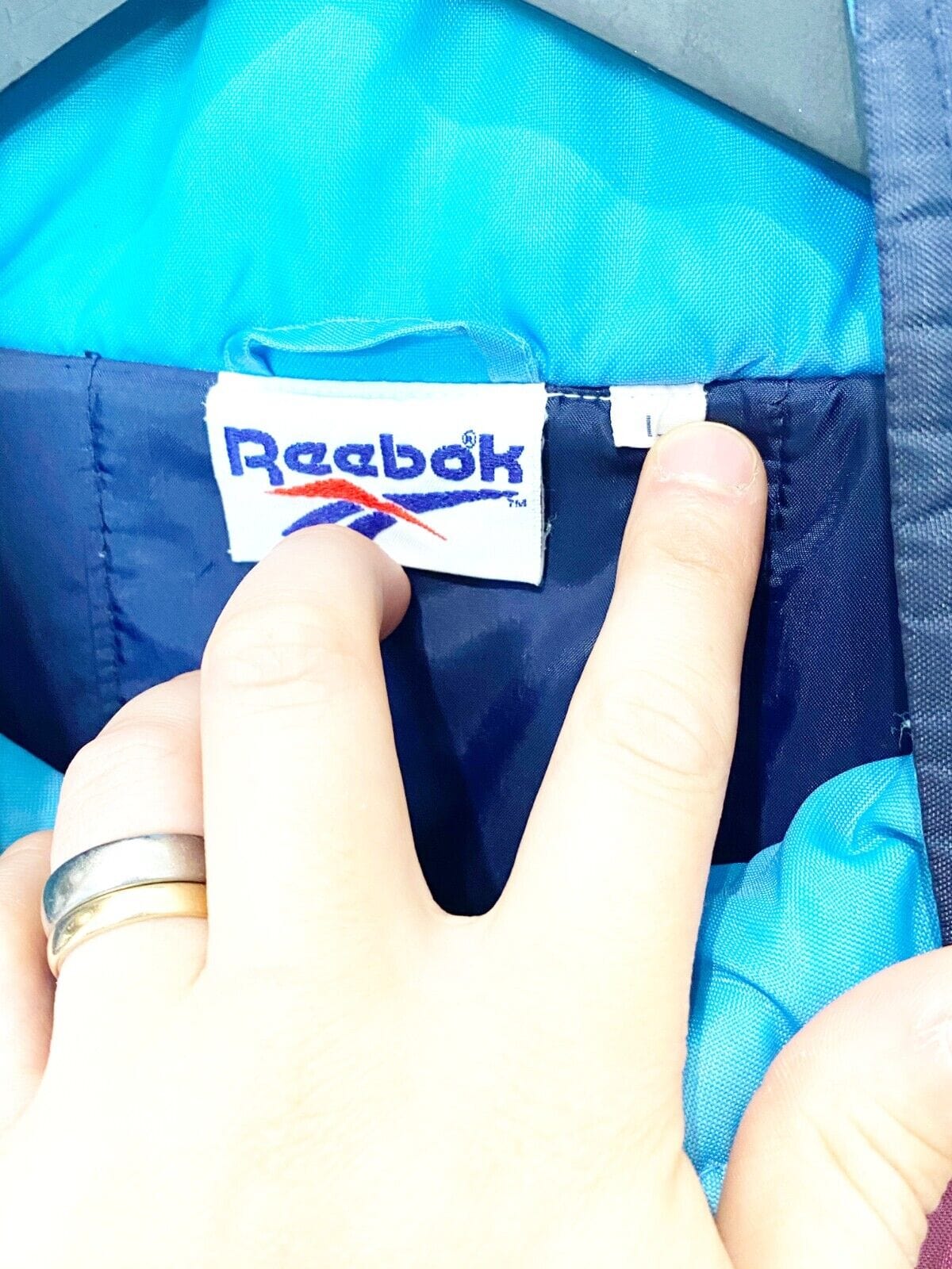 1995/97 ASTON VILLA Vintage Reebok Football Rain Jacket Coat (L) Yorke Era