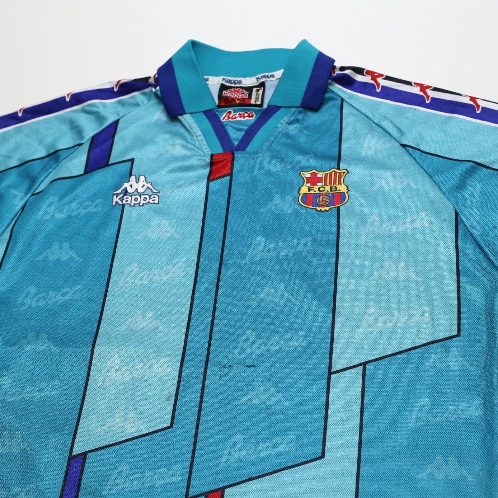 1995/97 Barcelona Vintage Kappa Away Football Shirt (S)