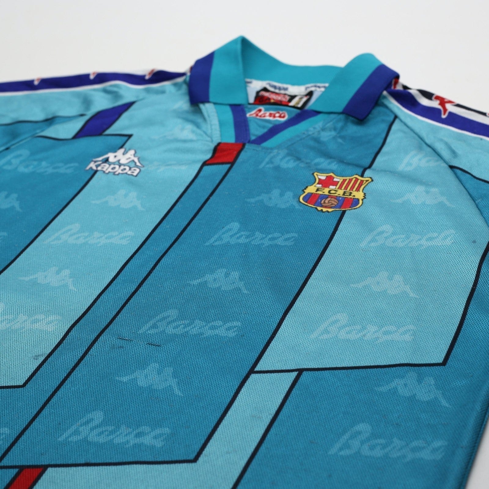 1995/97 Barcelona Vintage Kappa Away Football Shirt (S)