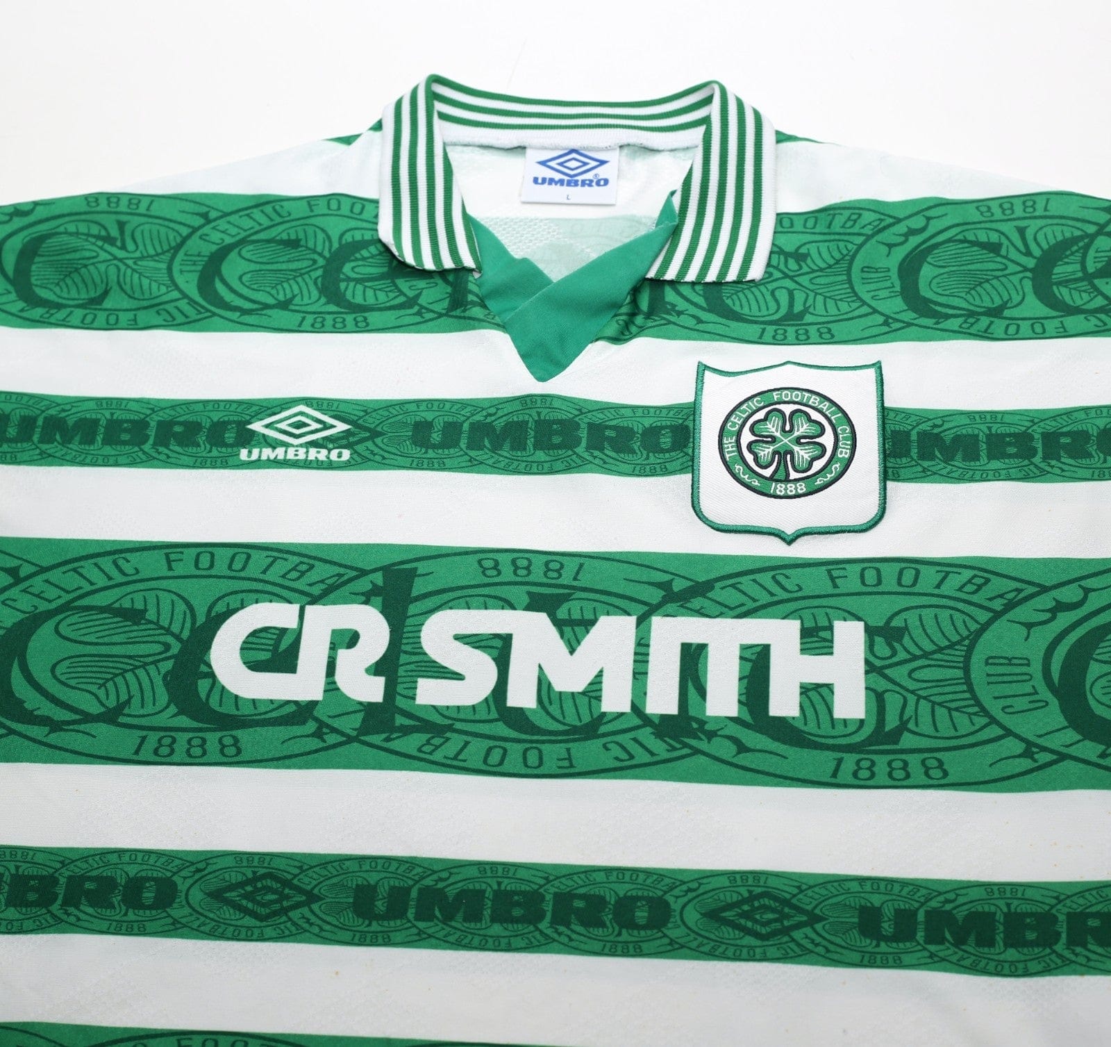 1995/97 CADETE #11 Celtic Vintage Umbro Home Football Shirt (L)