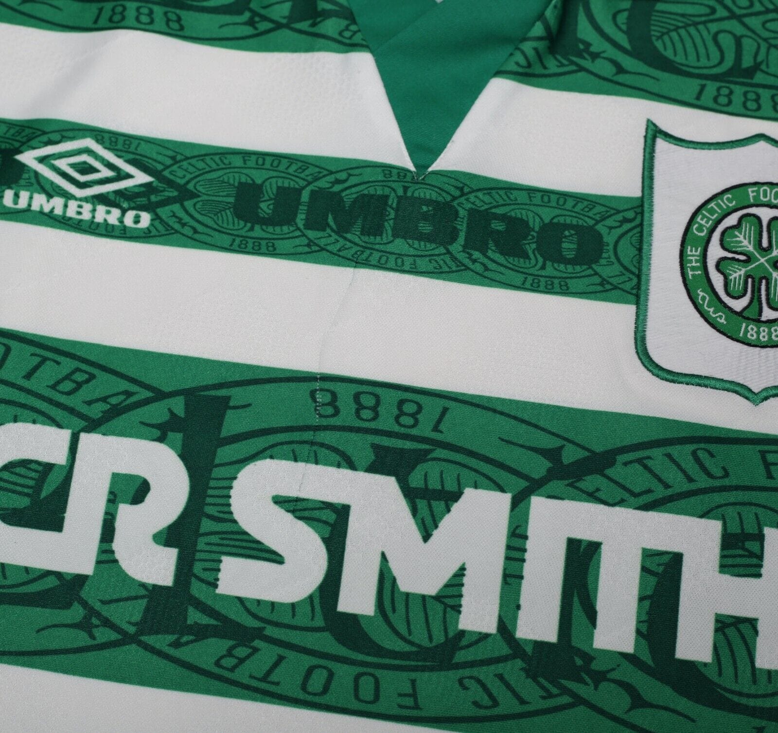 1995/97 DI CANIO #7 Celtic Vintage Umbro Home Football Shirt Jersey (L)