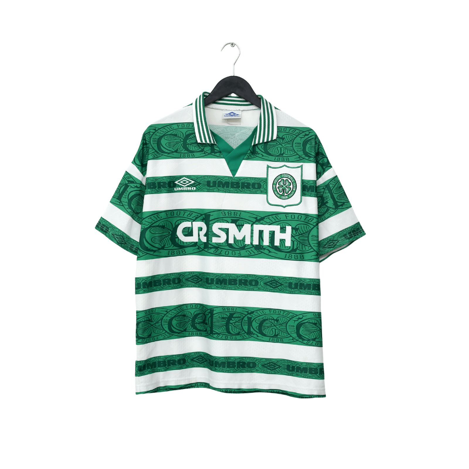1995/97 DI CANIO #7 Celtic Vintage Umbro Home Football Shirt Jersey (L)