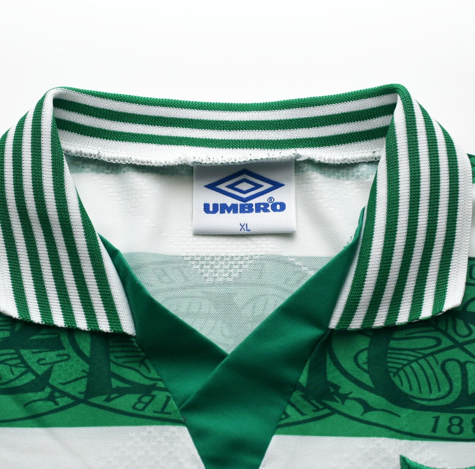 1995/97 DI CANIO #7 Celtic Vintage Umbro Home Football Shirt Jersey (XL)