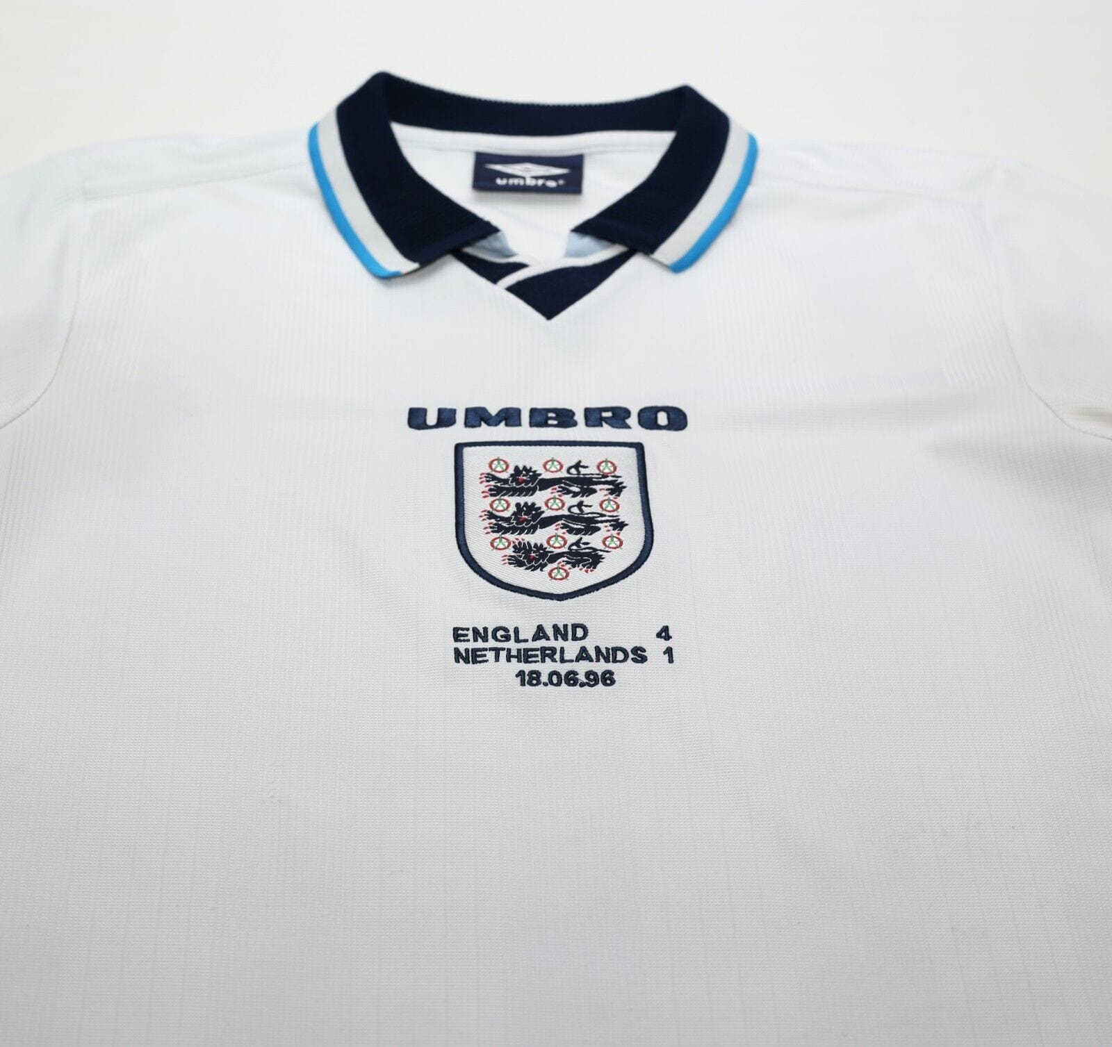 1995/97 ENGLAND Retro Umbro Football Shirt (M) Euro 96 Netherlands