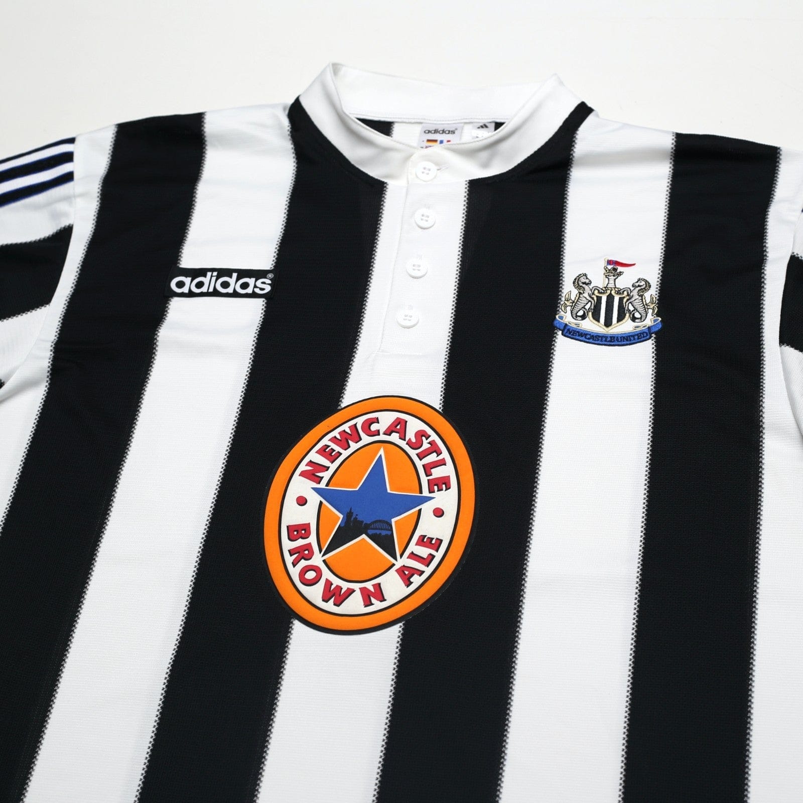 1995/97 Ginola #14 Newcastle United Retro adidas Football Shirt (XL)