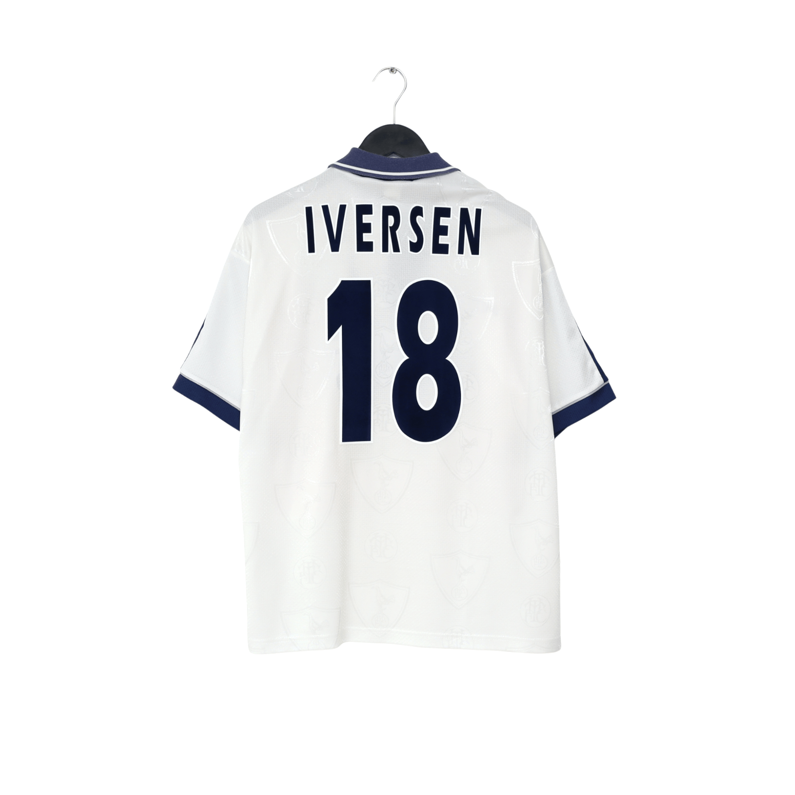 1995/97 Iversen #18 Tottenham Hotspur Vintage PONY Home Football Shirt (L)