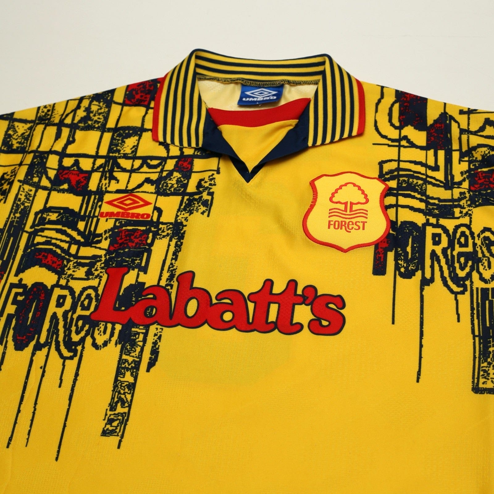 1995/97 Pearce #3 Nottingham Forest Vintage Away Football Shirt (L)