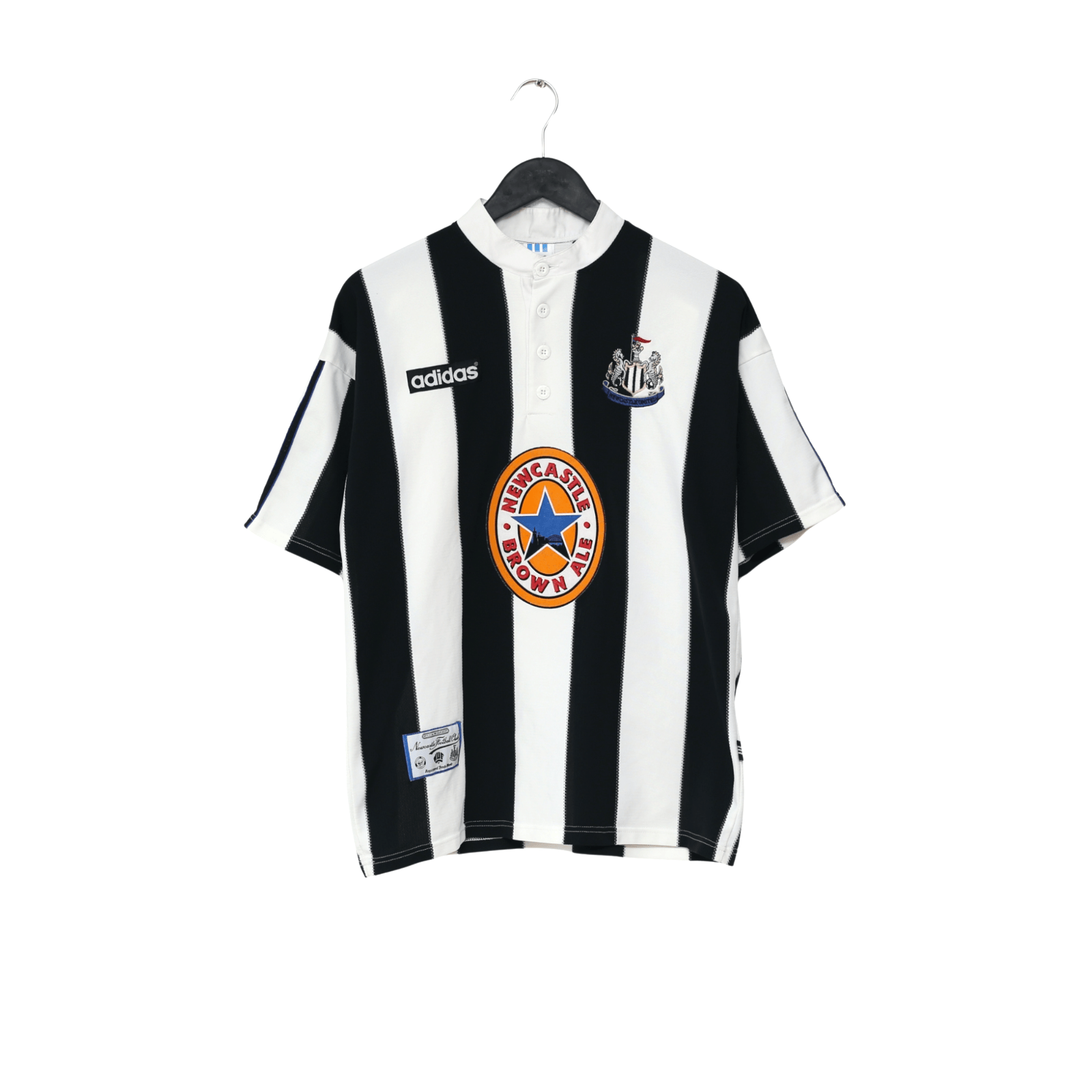 1995/97 Shearer #9 Newcastle United Vintage adidas Football Shirt (M)