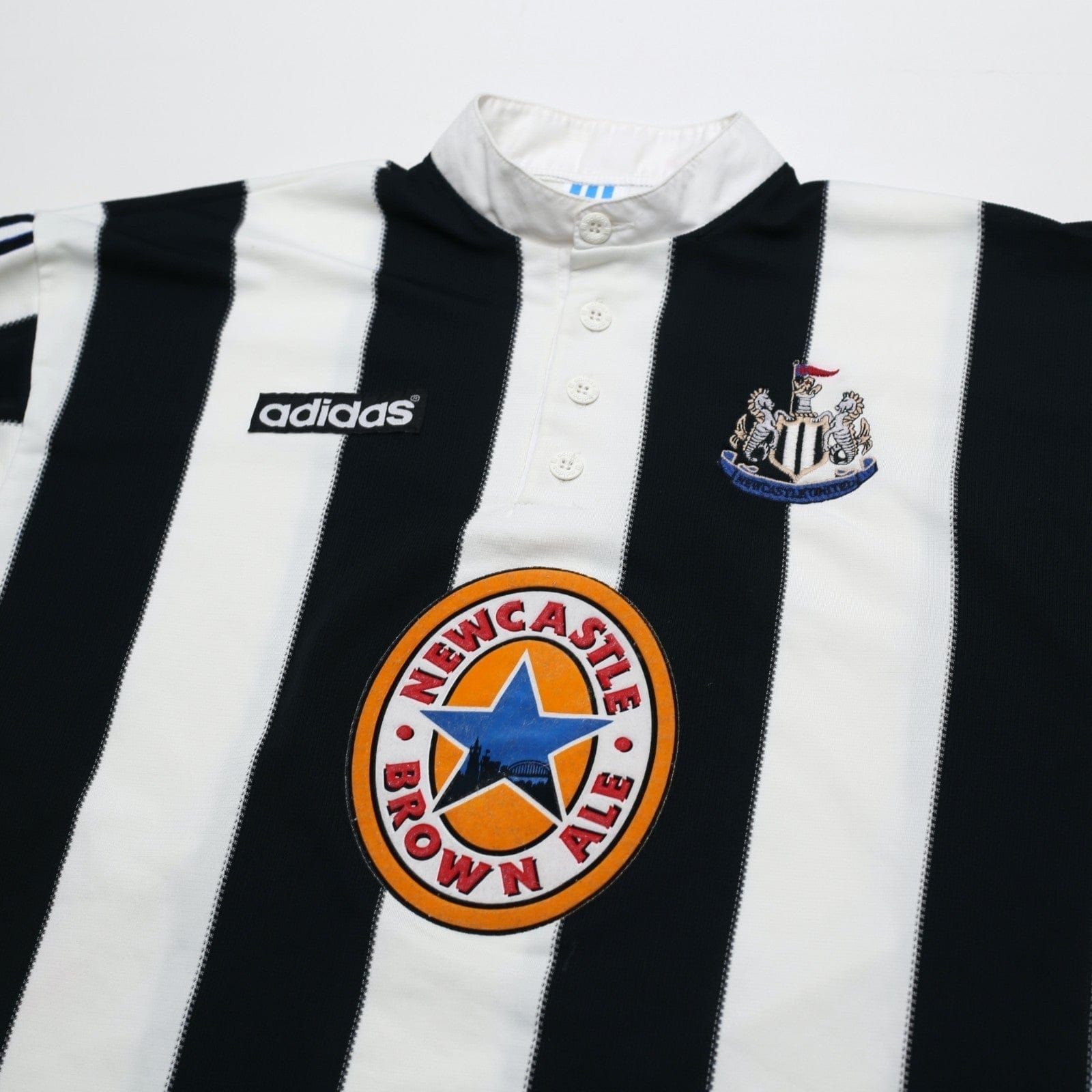 1995/97 Shearer #9 Newcastle United Vintage adidas Football Shirt (M)