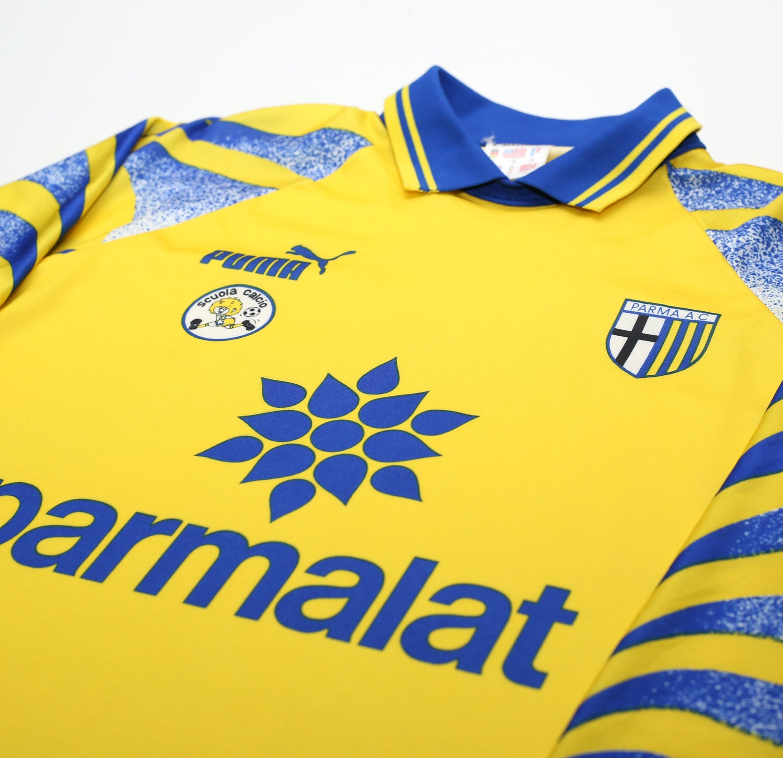 1995/97 ZOLA #10 Parma Vintage PUMA Home Football Shirt Jersey (S/M) Italy