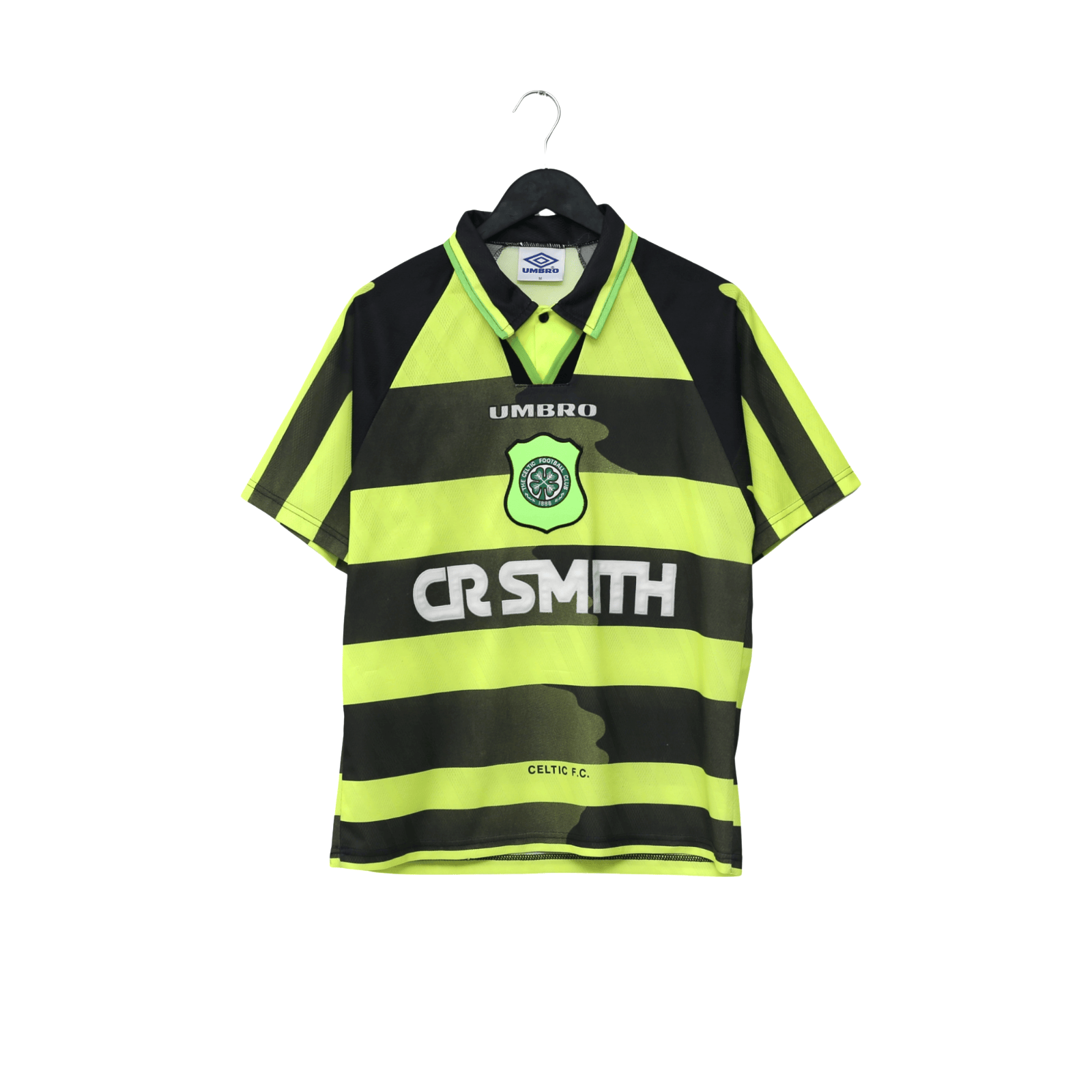 1996/97 Cadete #11 Celtic Vintage Umbro Away Football Shirt (M)