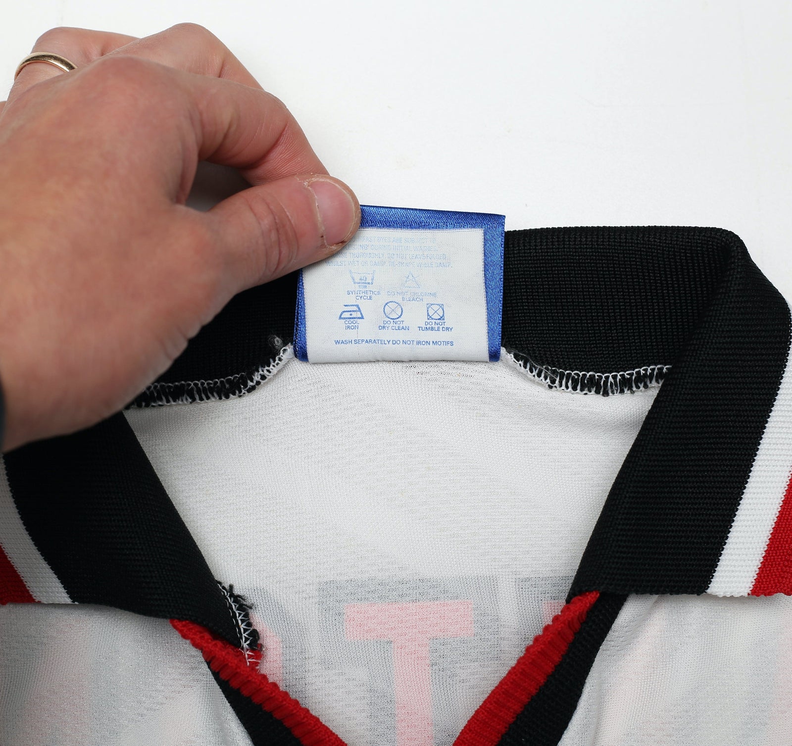 1996/97 CANTONA #7 Manchester United Vintage Umbro Away Football Shirt (L)