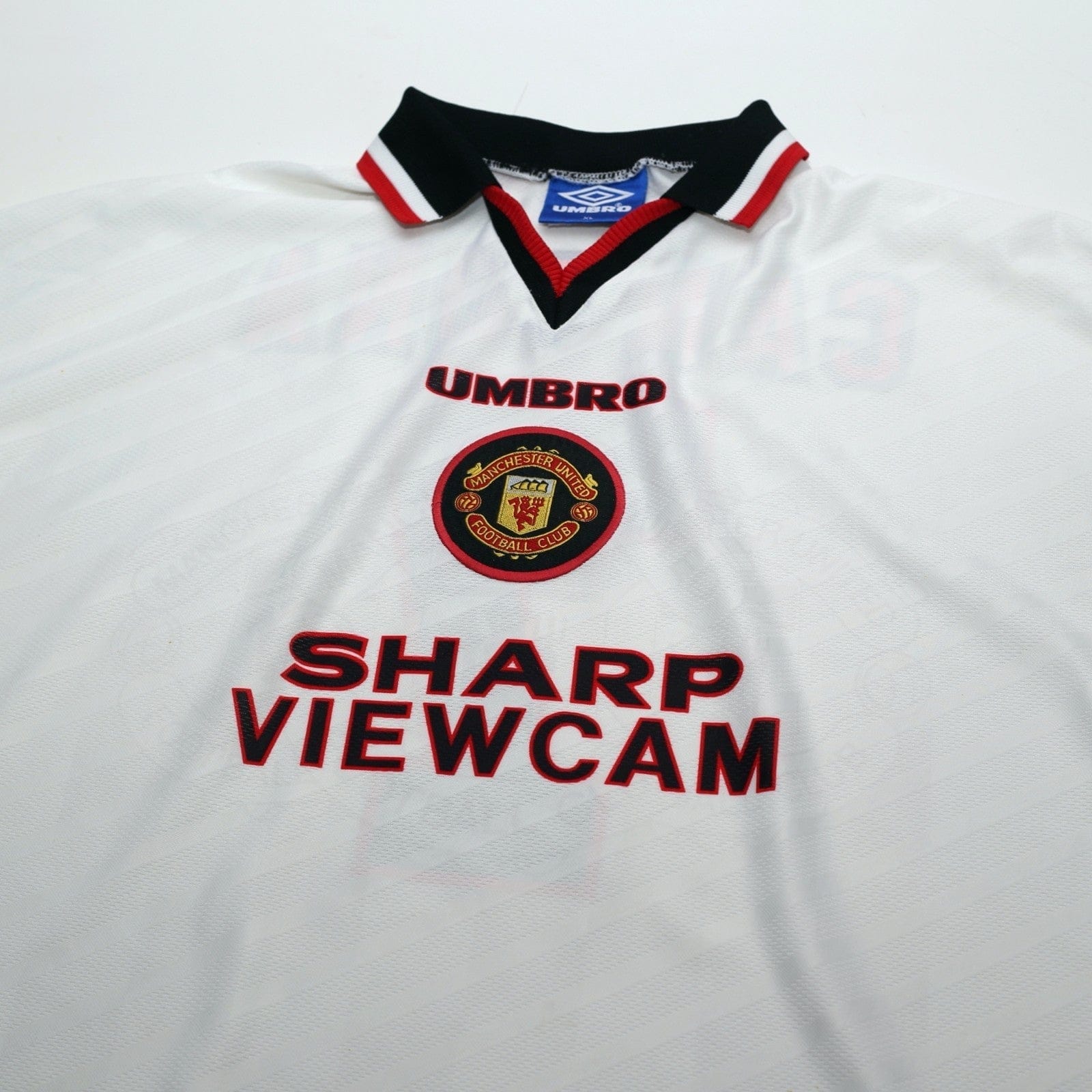 1996/97 Cantona #7 Manchester United Vintage Umbro Away Football Shirt (XL)