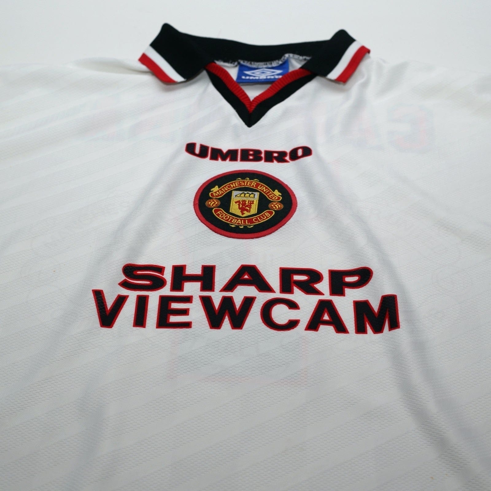 1996/97 Cantona #7 Manchester United Vintage Umbro Away Football Shirt (XL)