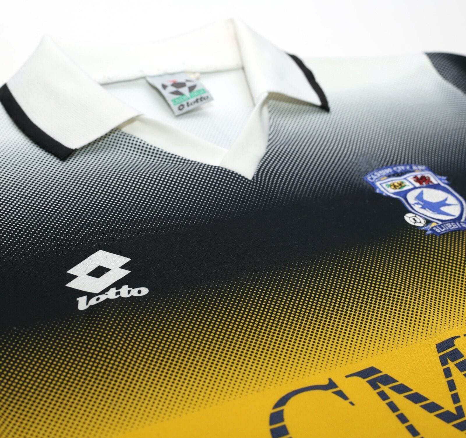 1996/97 CARDIFF CITY Vintage Lotto Away Football Shirt (M)