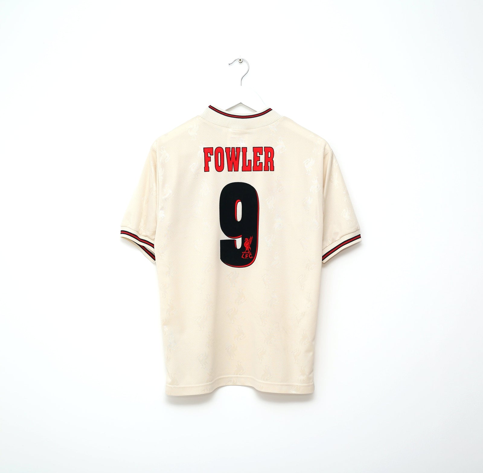 1996/97 FOWLER #9 Liverpool Vintage Reebok Away Football Shirt Jersey (S) 34/36