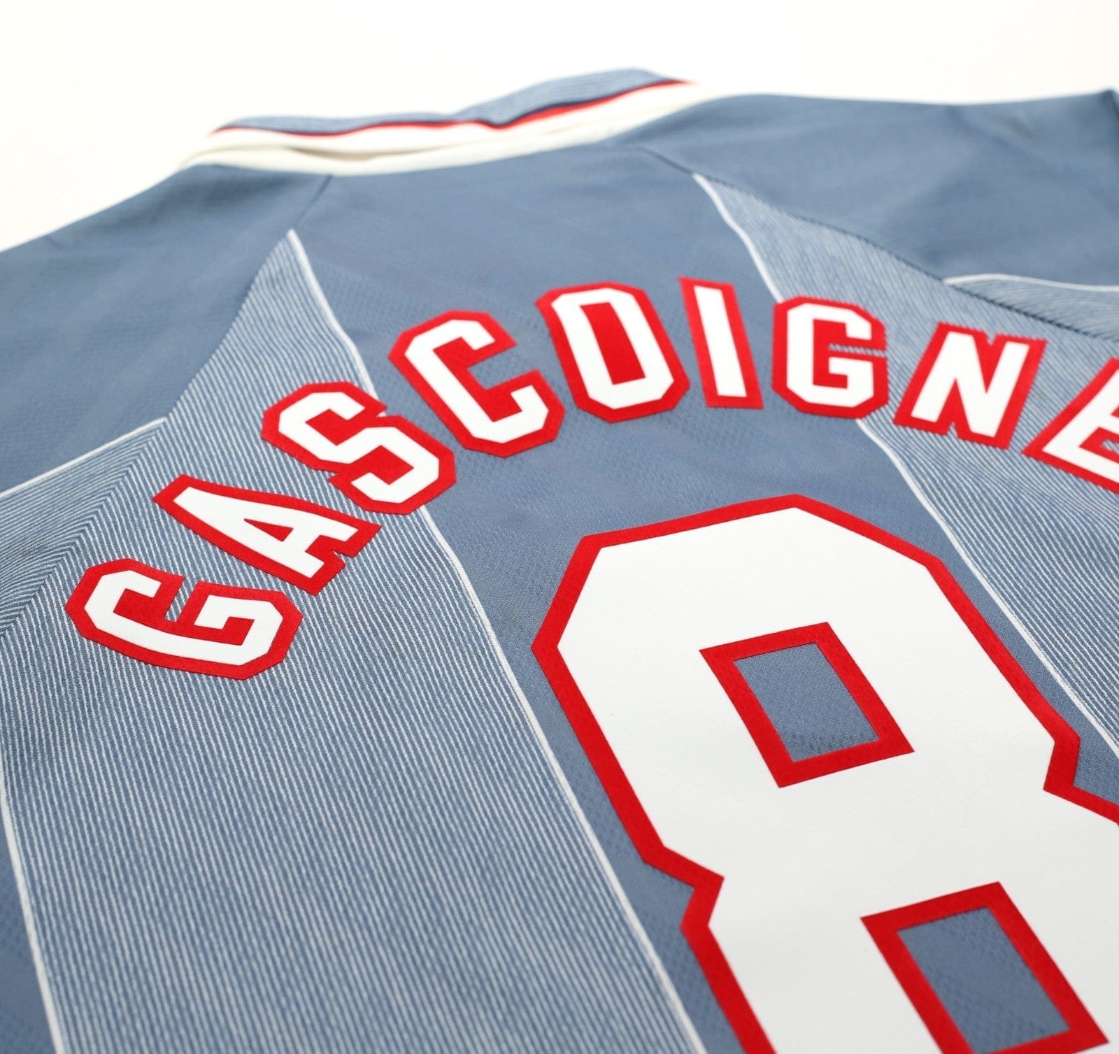 1996/97 GASCOIGNE #8 England Vintage Umbro Away Football Shirt (XL) Euro 96